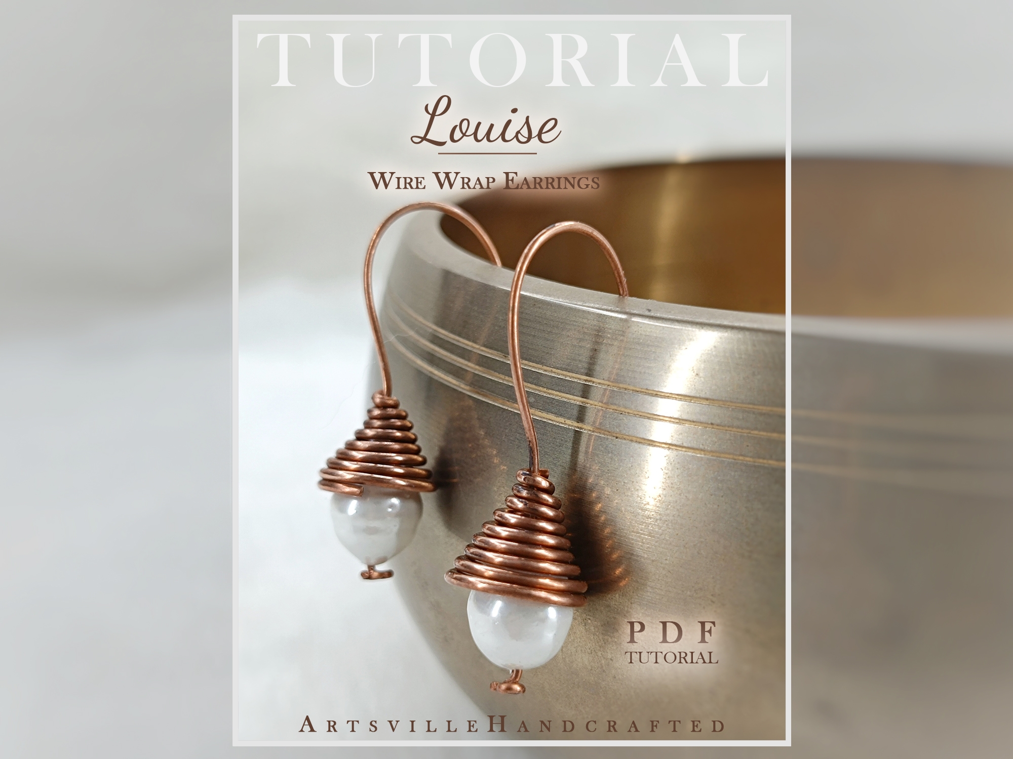 Easy Beaded Earrings Pattern: Wire Wrap Tutorial