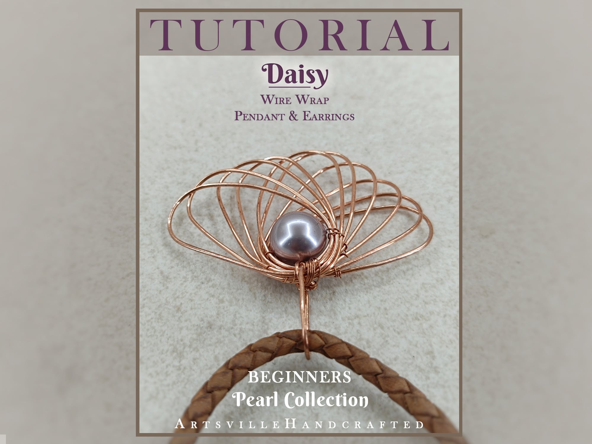 Wire Wrap Pendant and Earrings Tutorial Beginners