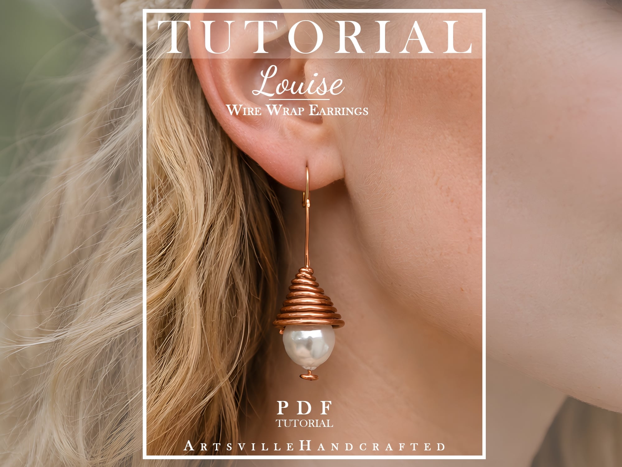 Easy Beaded Earrings Pattern: Wire Wrap Tutorial