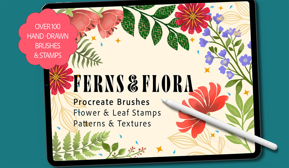 Ferns & Flora Brushset Procreate