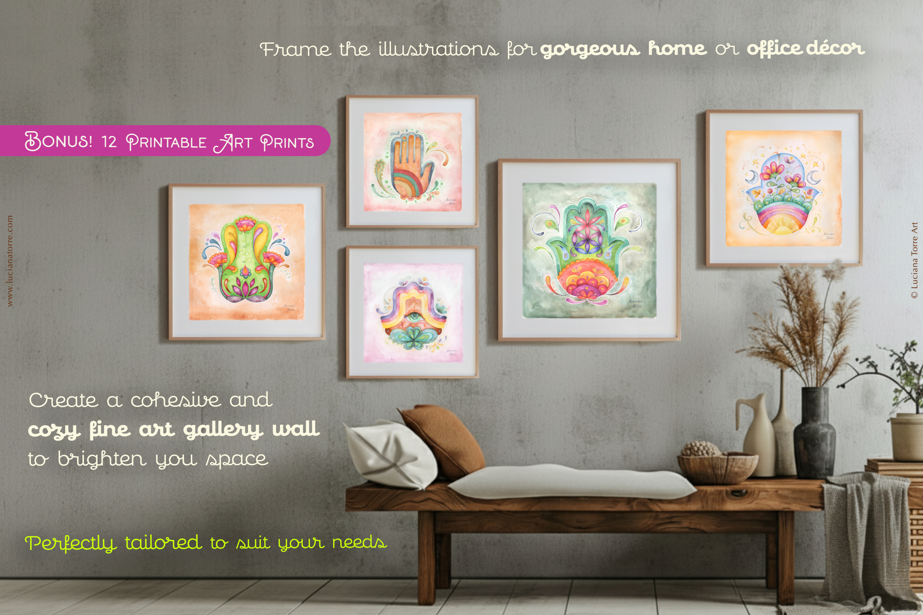 2026 Calendar Printable + 12 Botanical Art Prints