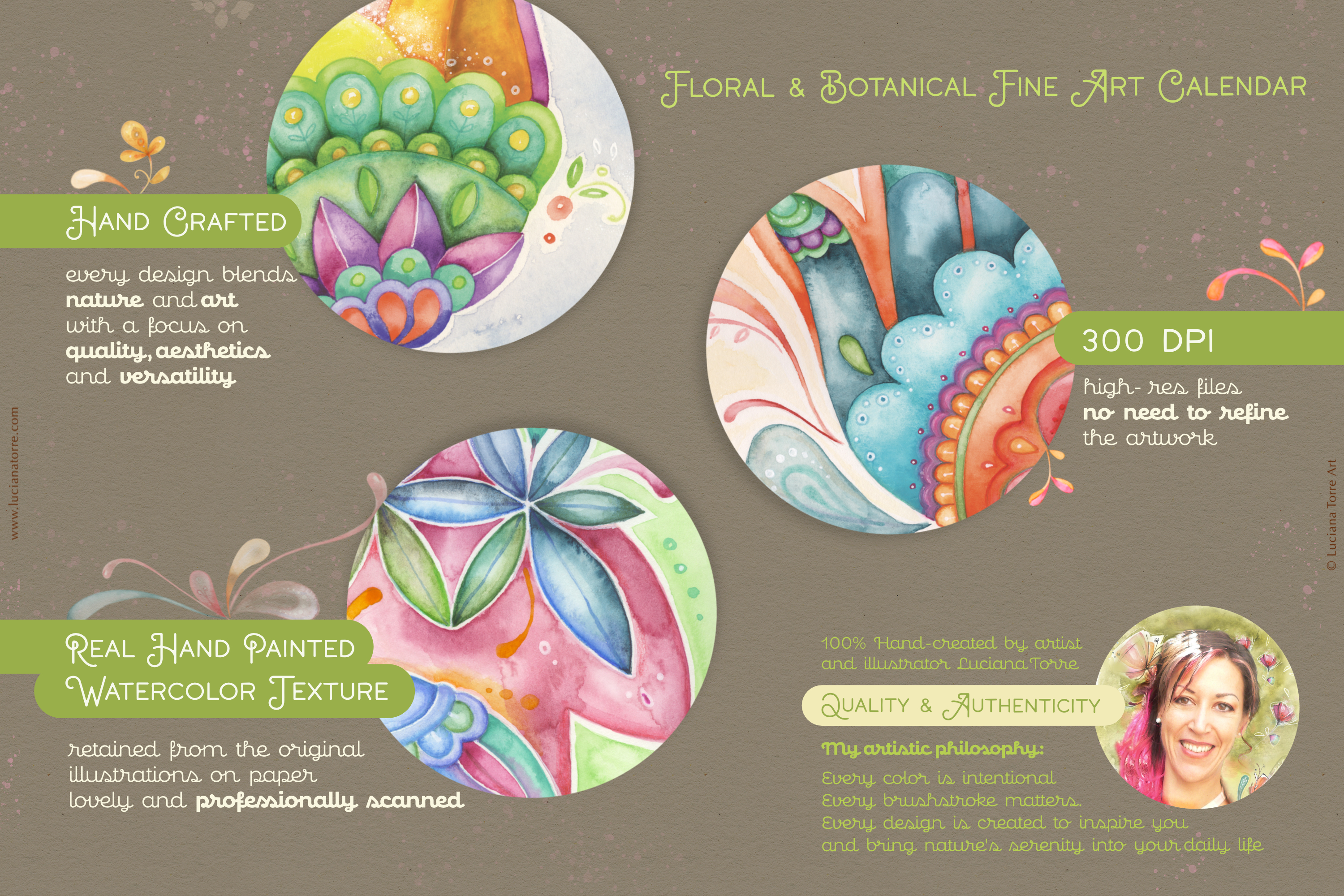 2026 Calendar Printable + 12 Botanical Art Prints