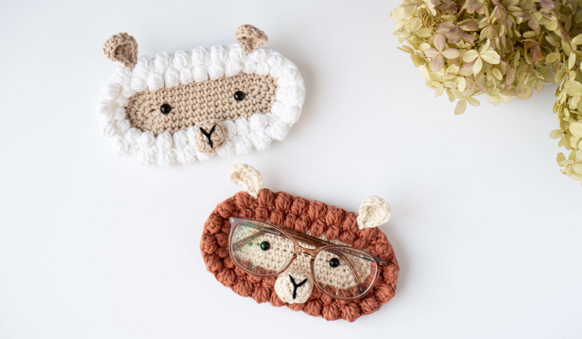 Sheep Glasses Holder Crochet Pattern