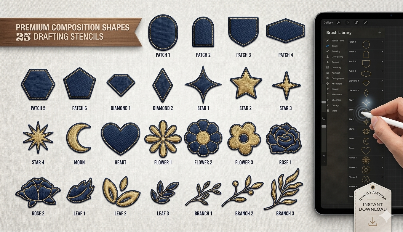 Best Procreate Textile Lettering Brushes Toolkit