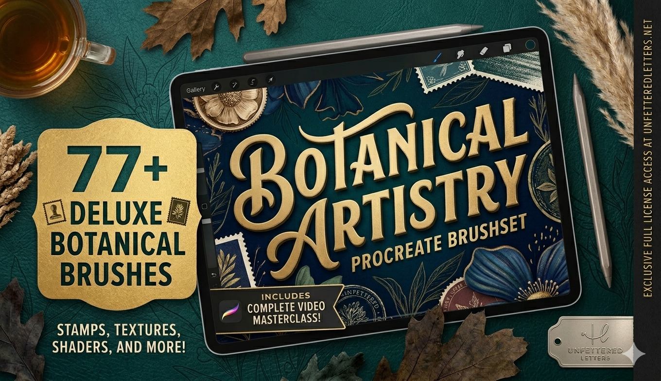 77+ Botanical Procreate Brushes and Floral Kit
