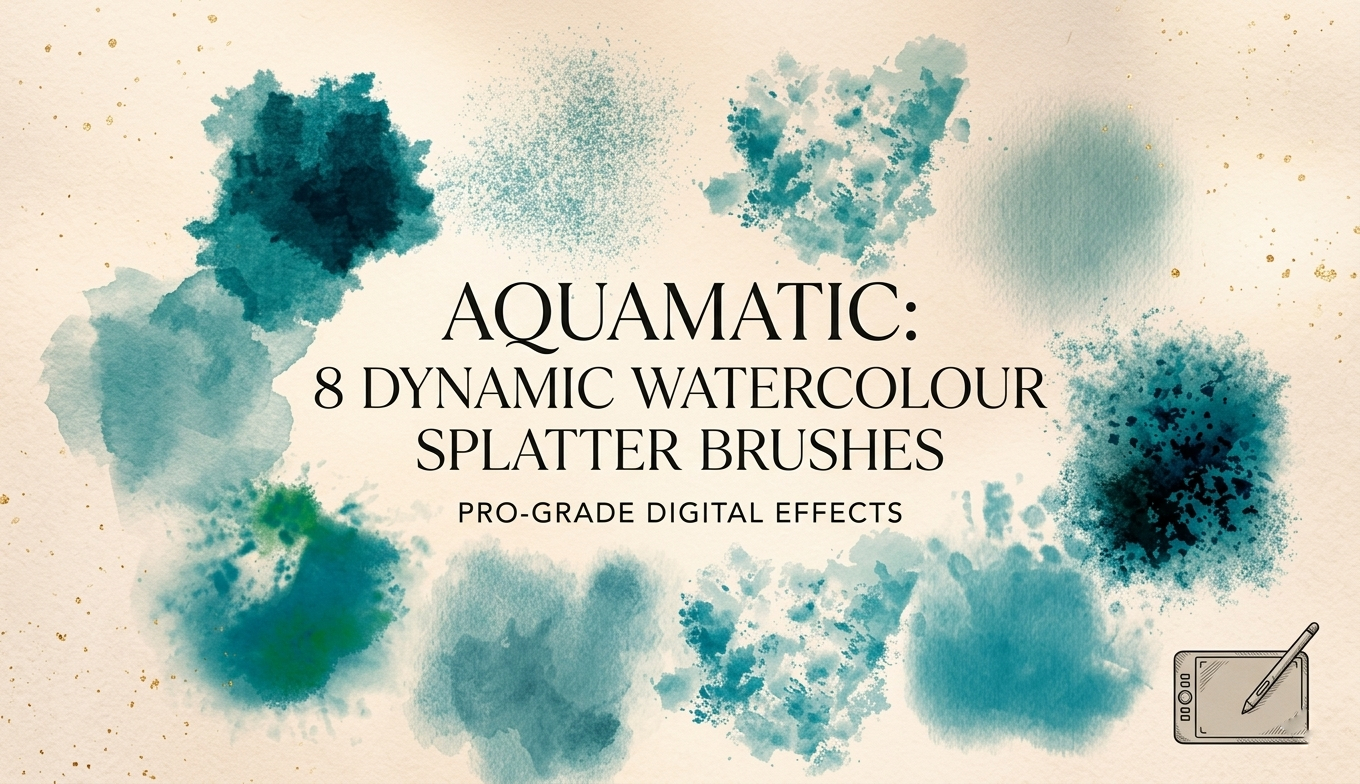 Ultimate 50+ Watercolour Brushes for Procreate