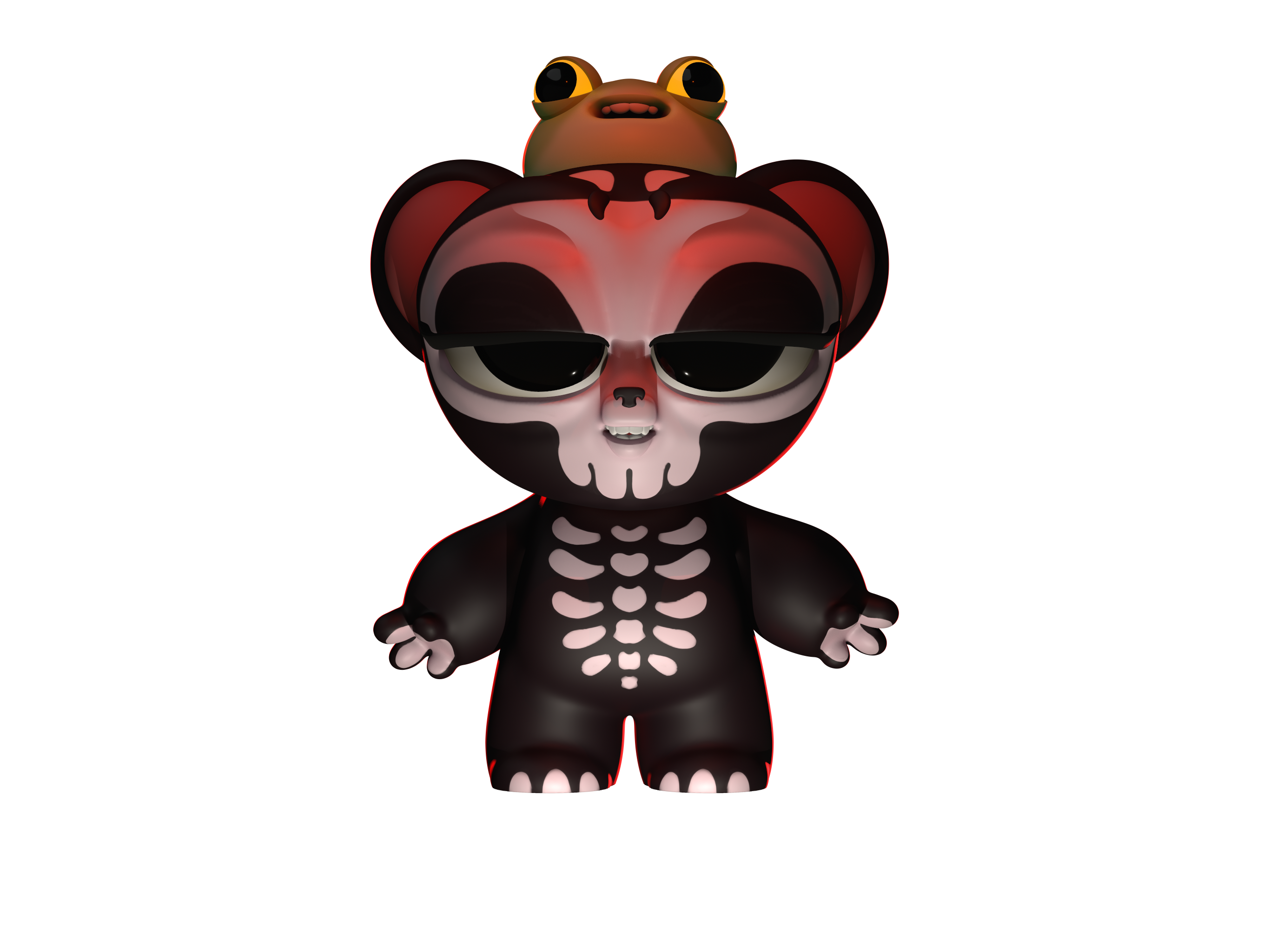 Skully Bear OBJ (3D printing)