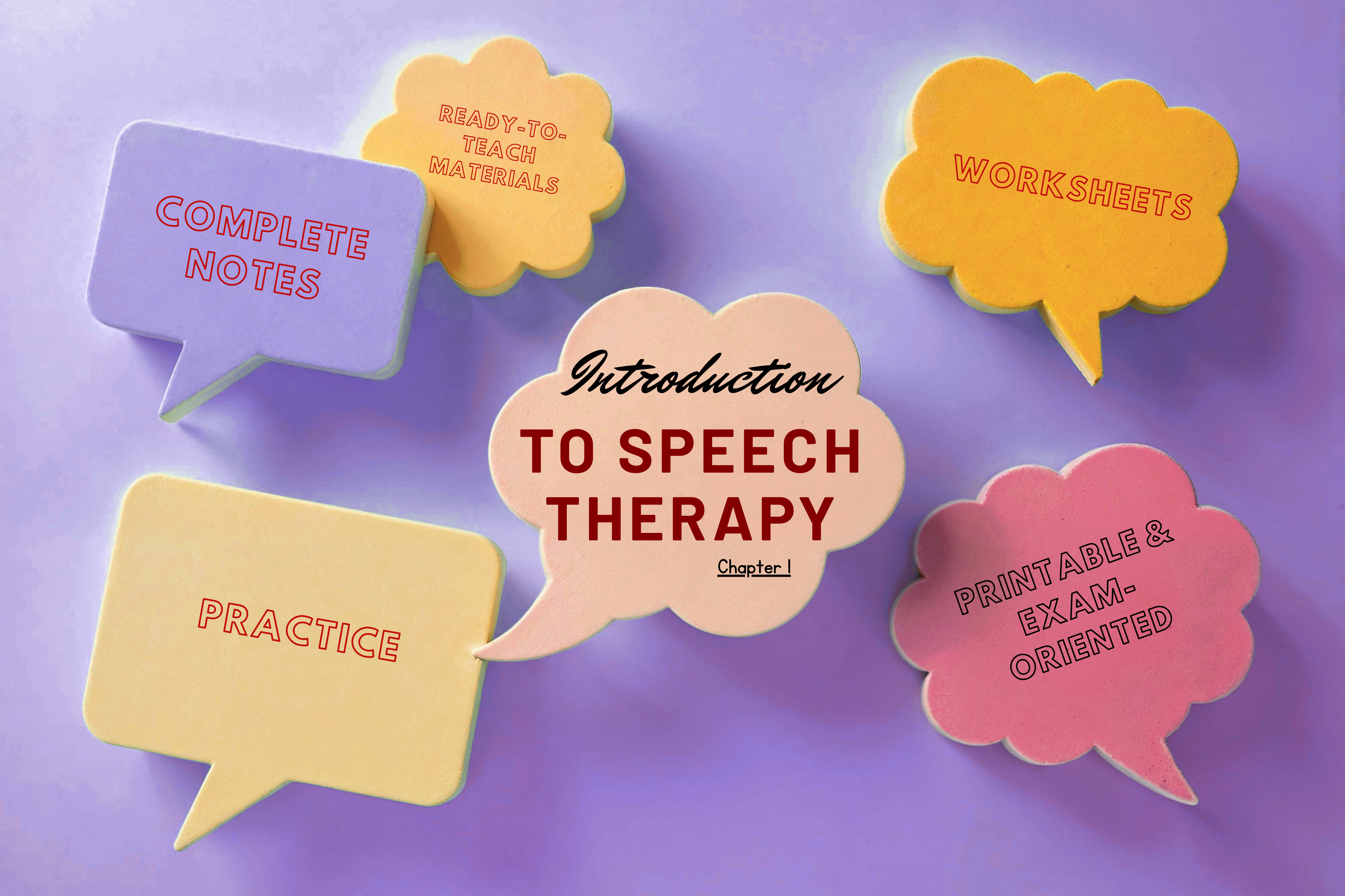 Introduction to Speech Therapy | Teaching Pack