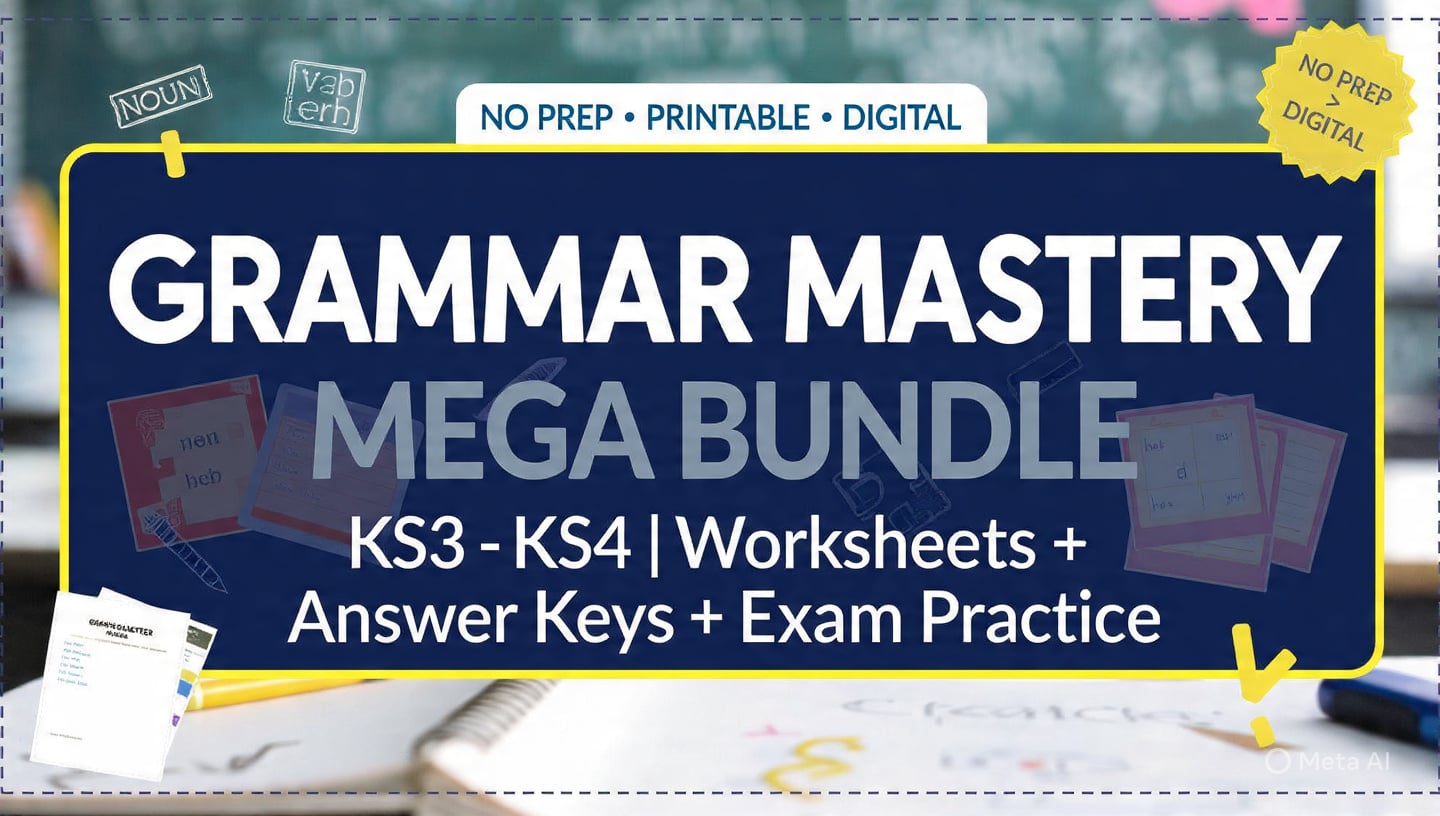 Grammar Mastery Mega Bundle | Parts of Speech, Sen