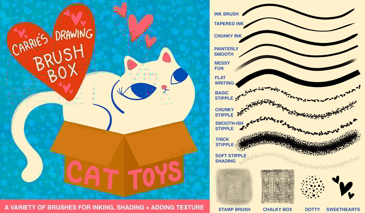 Carrie's Drawing Brush Box