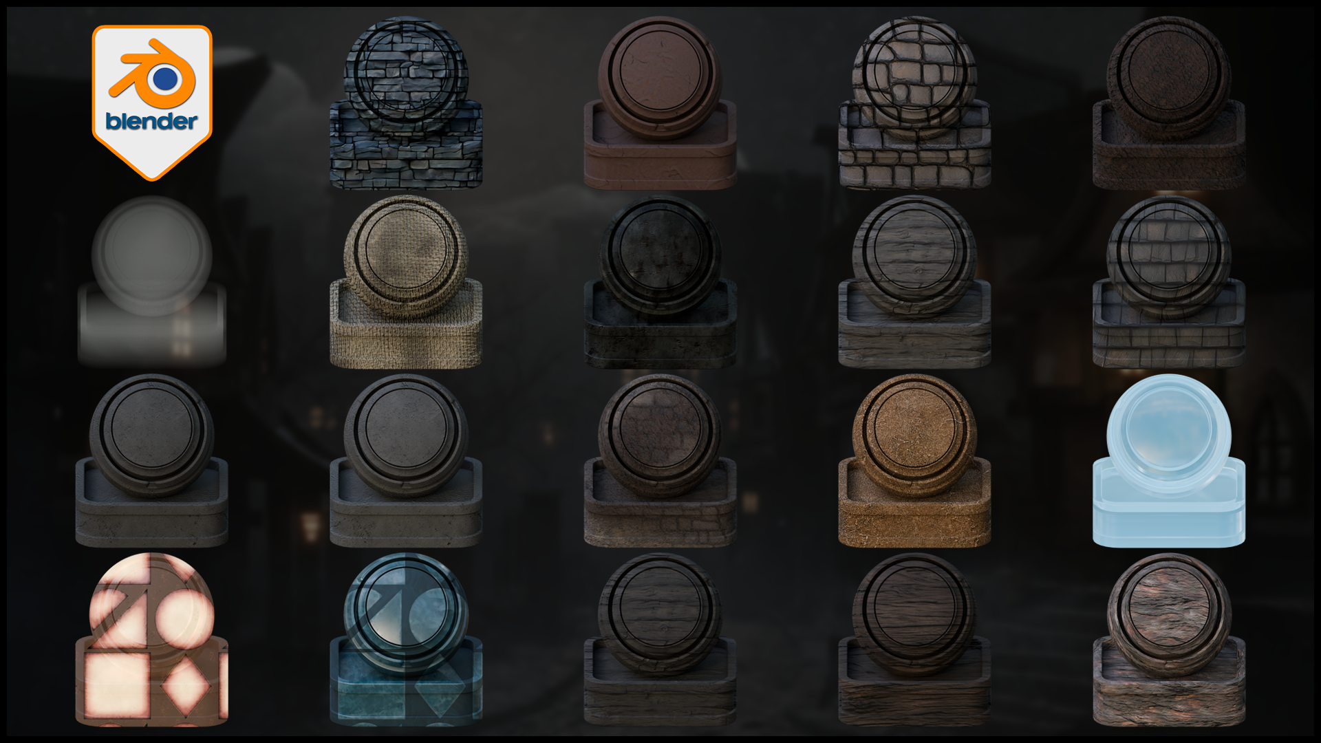 Stylized Spooky Material & Shader Pack for Blender