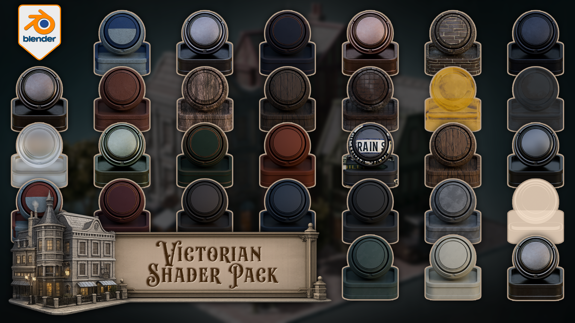 Victorian Shader Pack for Blender 5 Cycles