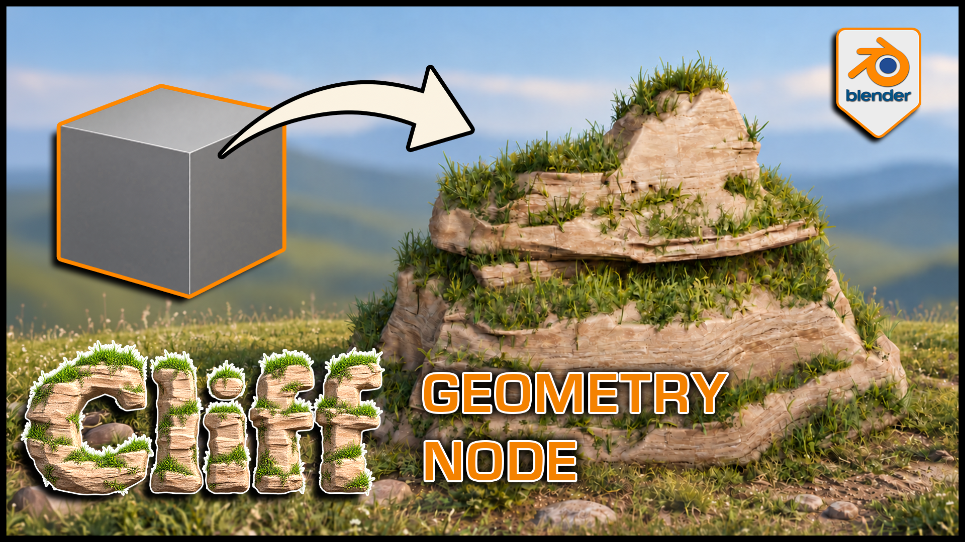 Stylized Cliff Generator for Blender