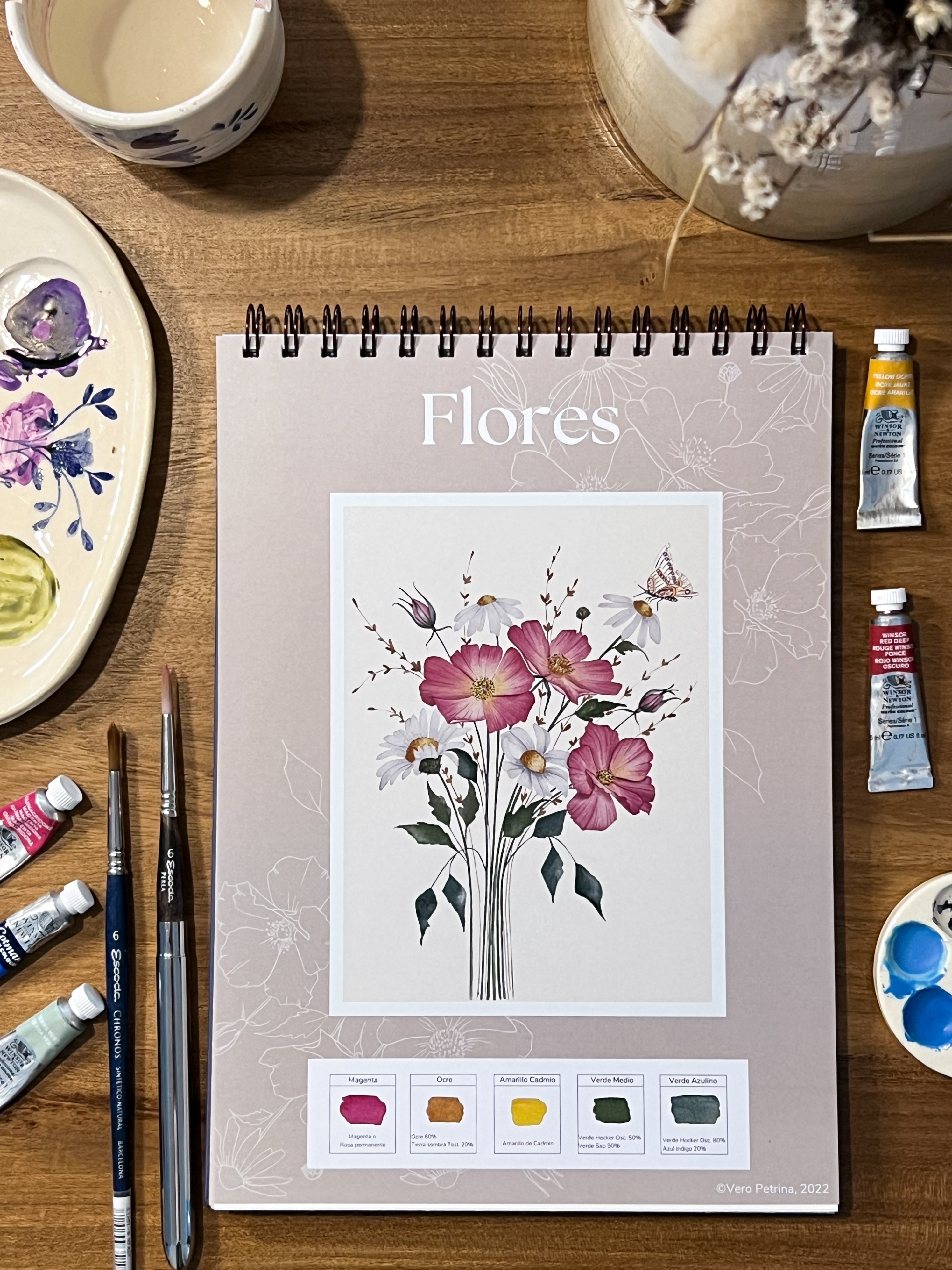 Nature to share - Botanic illustrations to paint