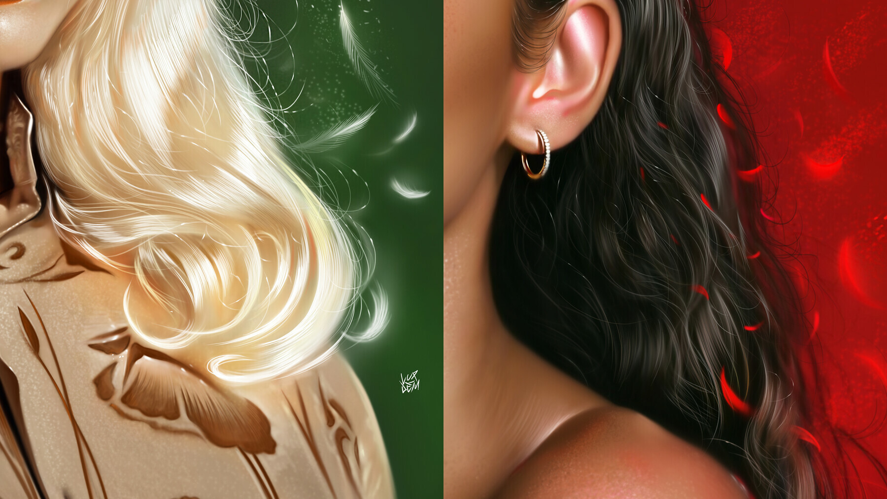 Hair Brushes for Photoshop-Procreate