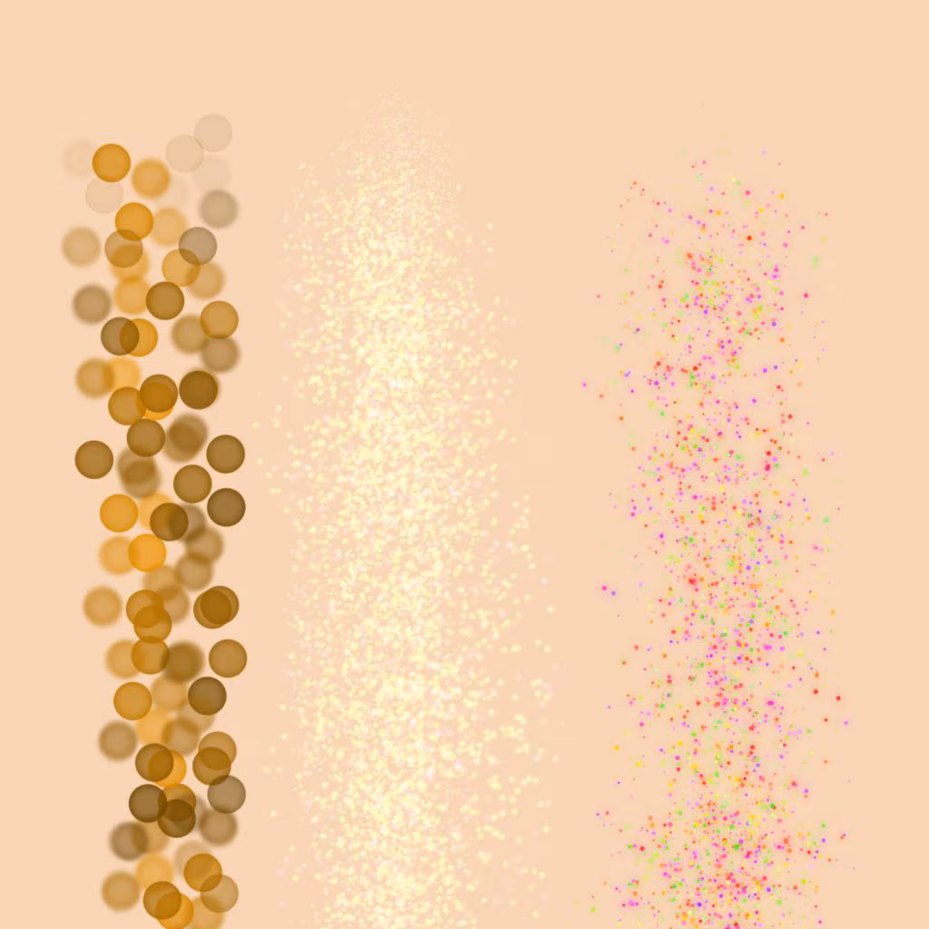 Procreate Glitter Brushes: 28 Sparkle Stamps