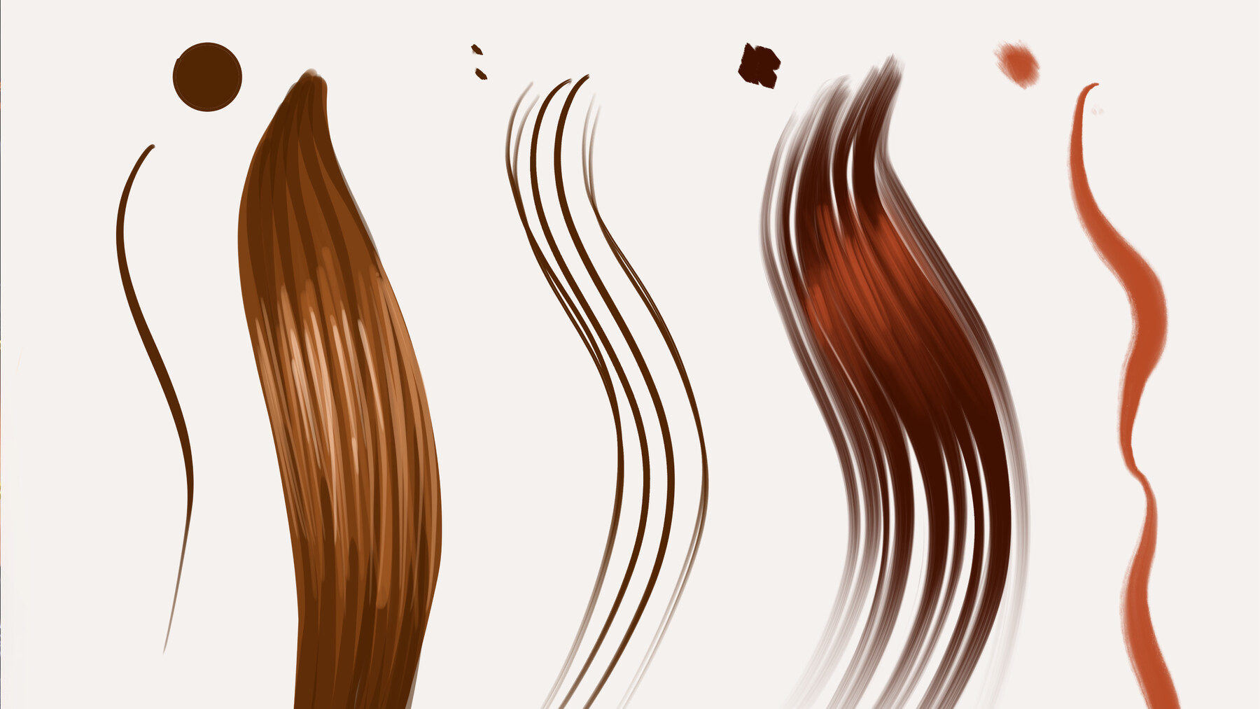 Hair Brush for Photoshop and Procreate
