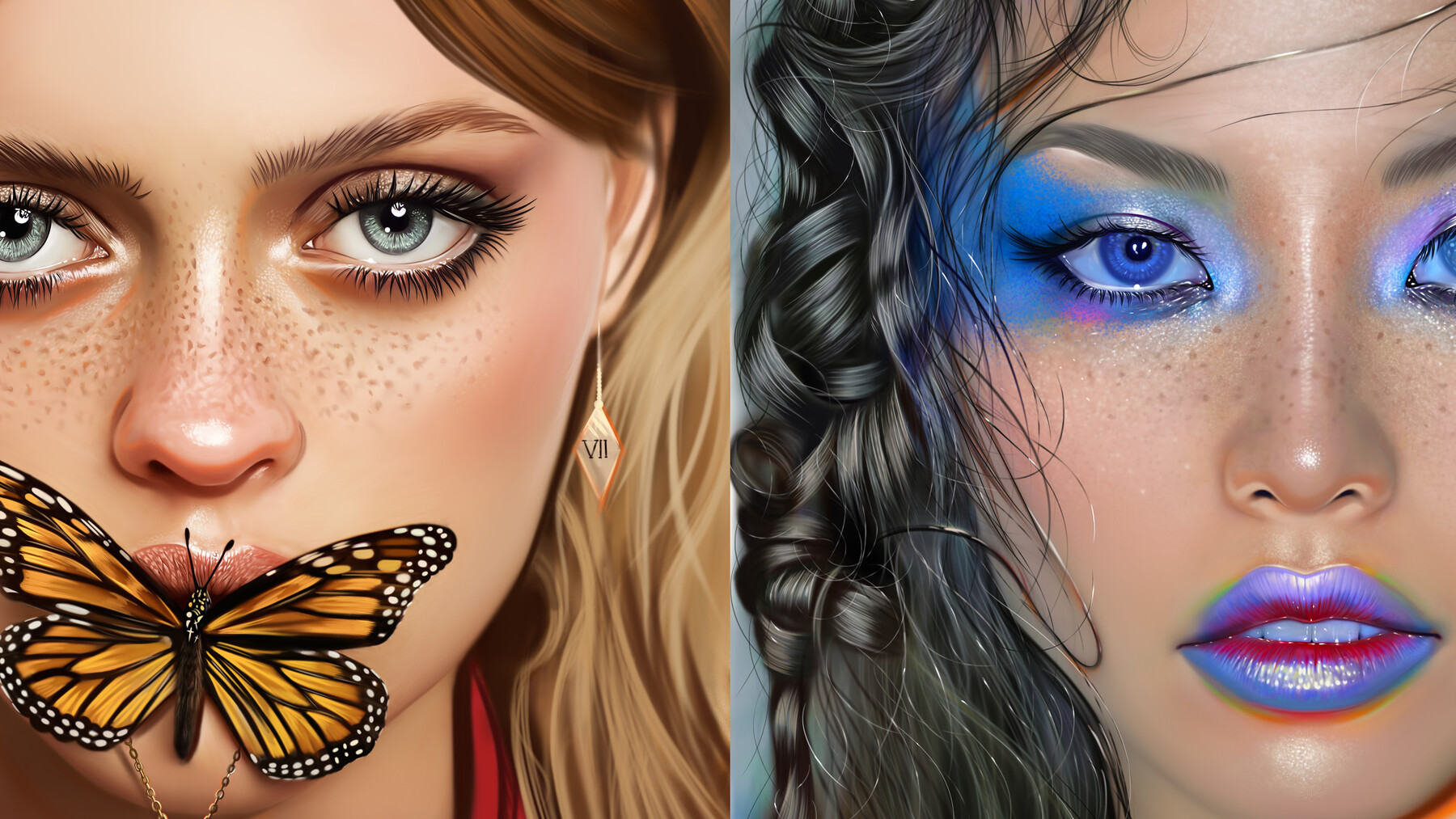Freckles Brushes for Photoshop and Procreate