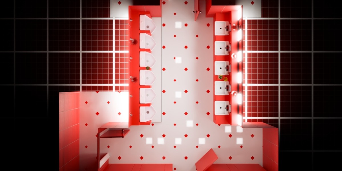 The Shining (1980) - The Red Bathroom 3D Model