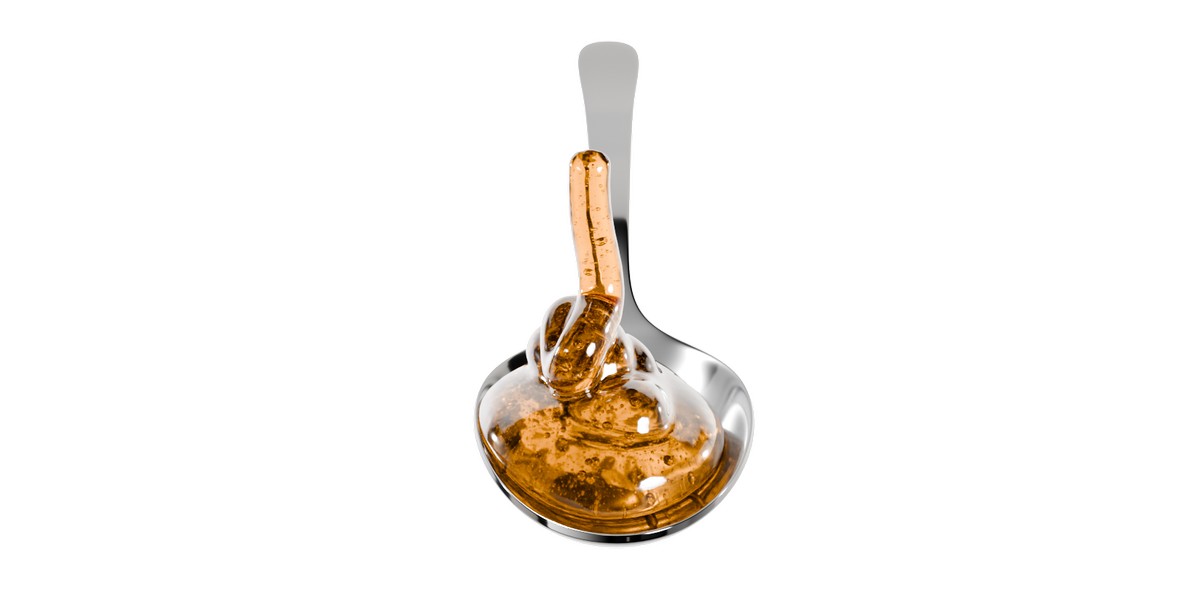 Honey Viscous Animation and Simulation on Spoon 3D