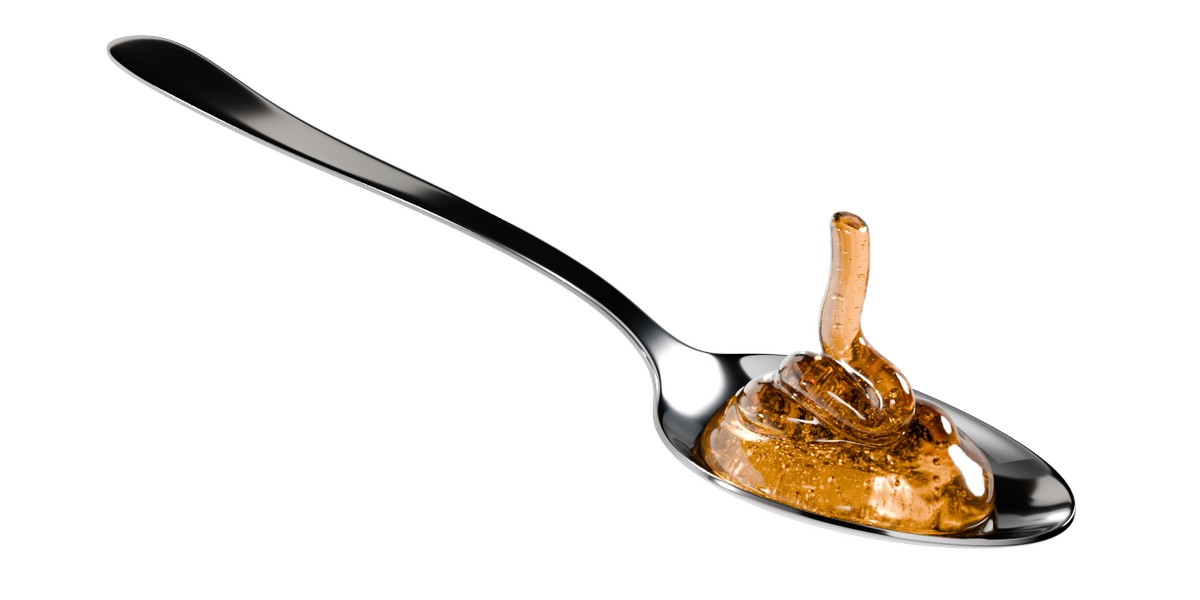 Honey Viscous Animation and Simulation on Spoon 3D
