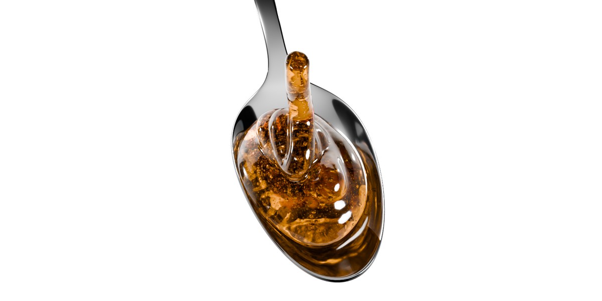 Honey Viscous Animation and Simulation on Spoon 3D