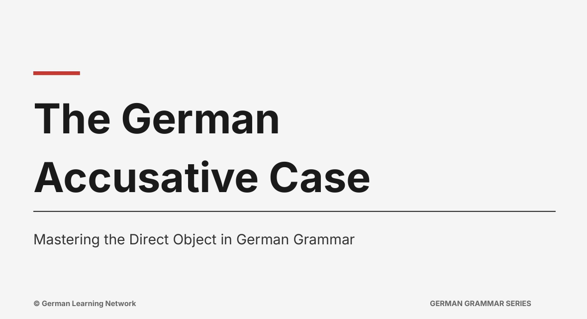 German Accusative Full Explanation PDF (13 pages)