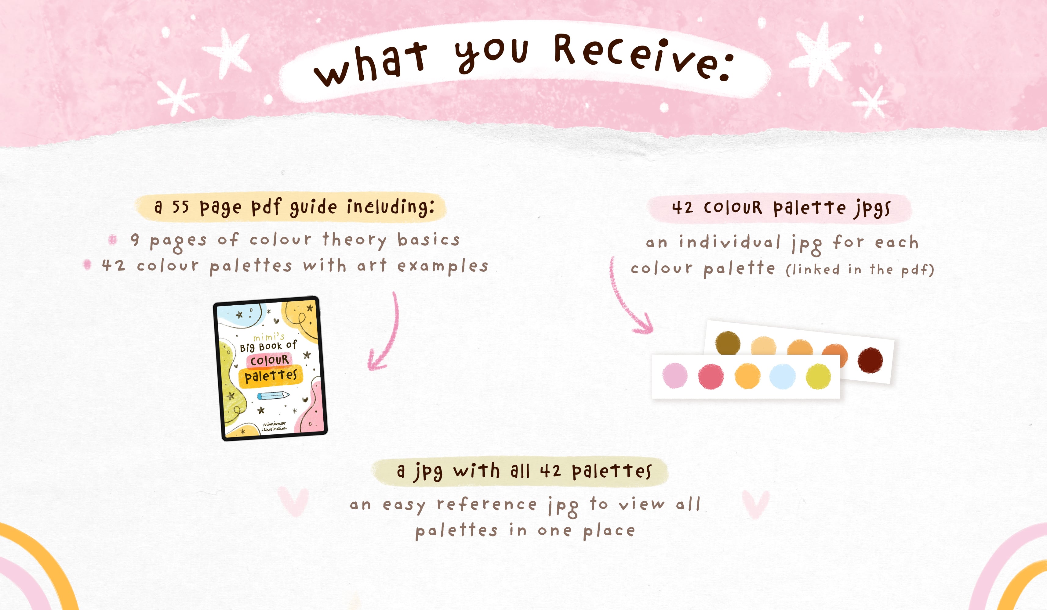 40+ Jpg Colour Palettes for Artists (PDF guide)