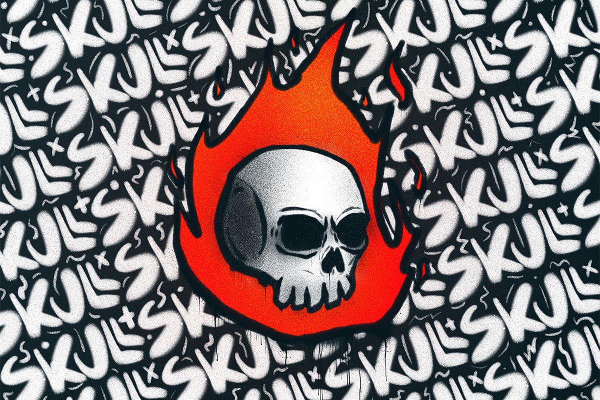 Cosmic spray and grain brushes set for Procreate