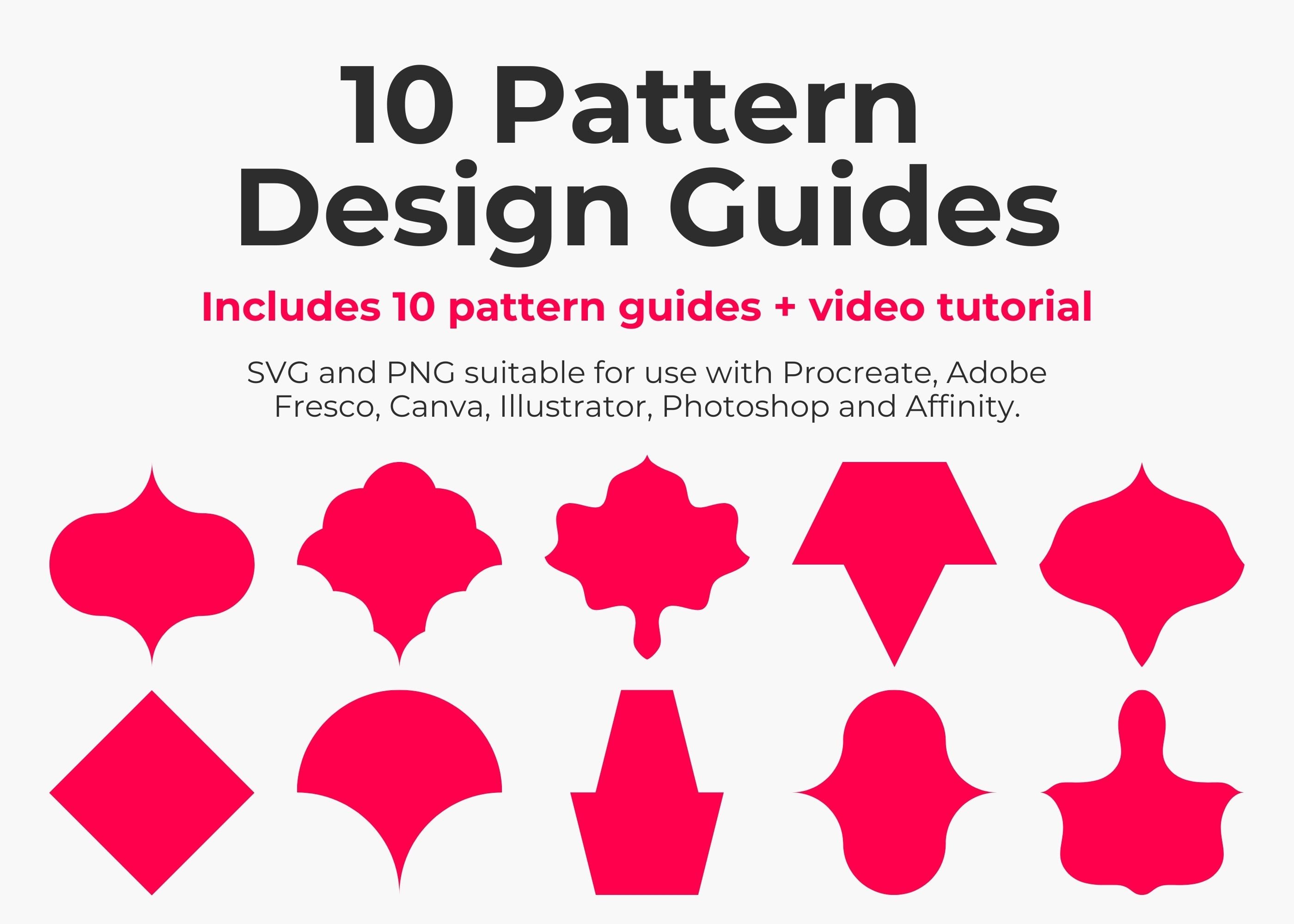 Seamless Pattern Design Guides (Set of 10)