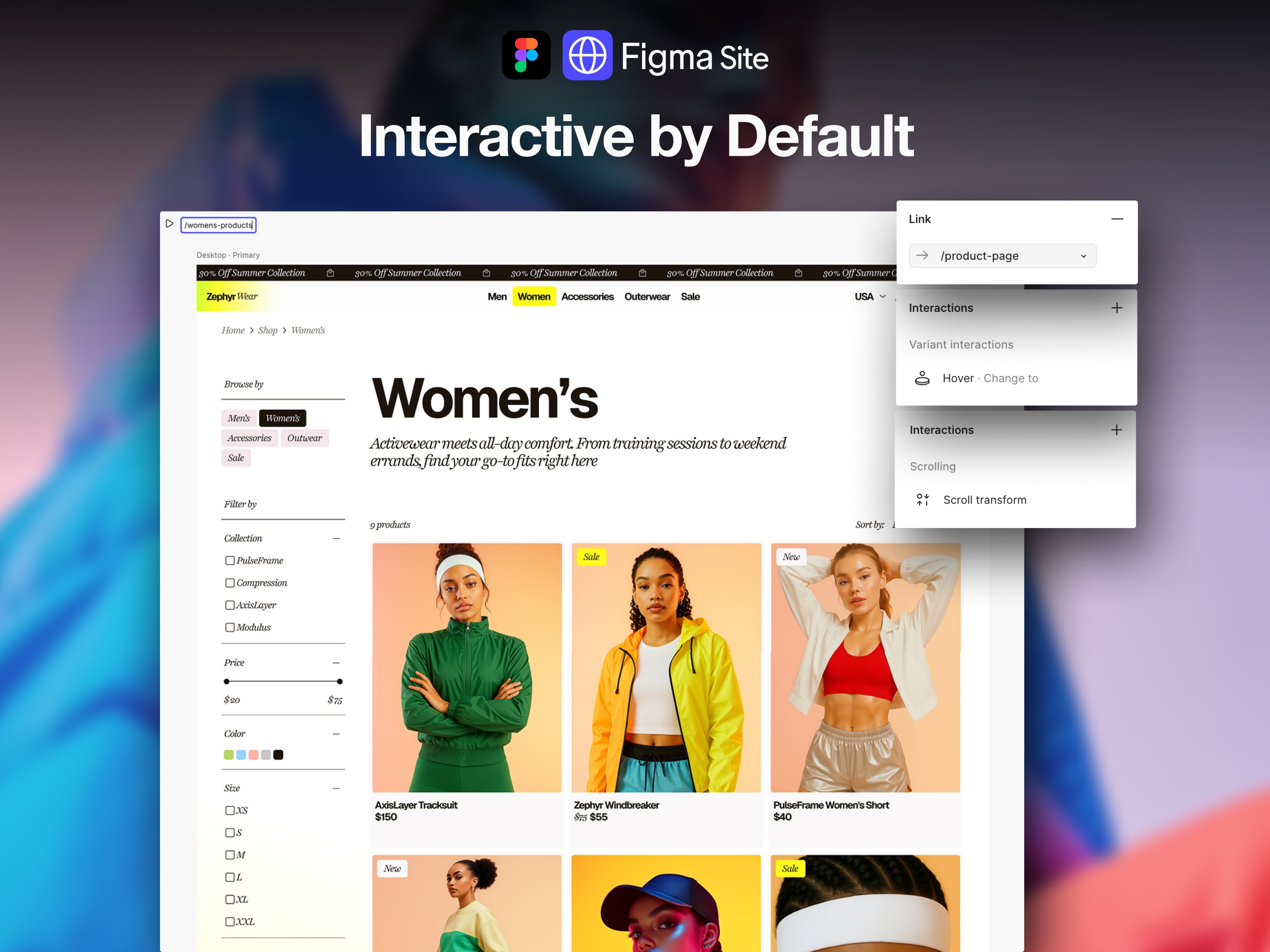eCommerce FigmaSite Website
