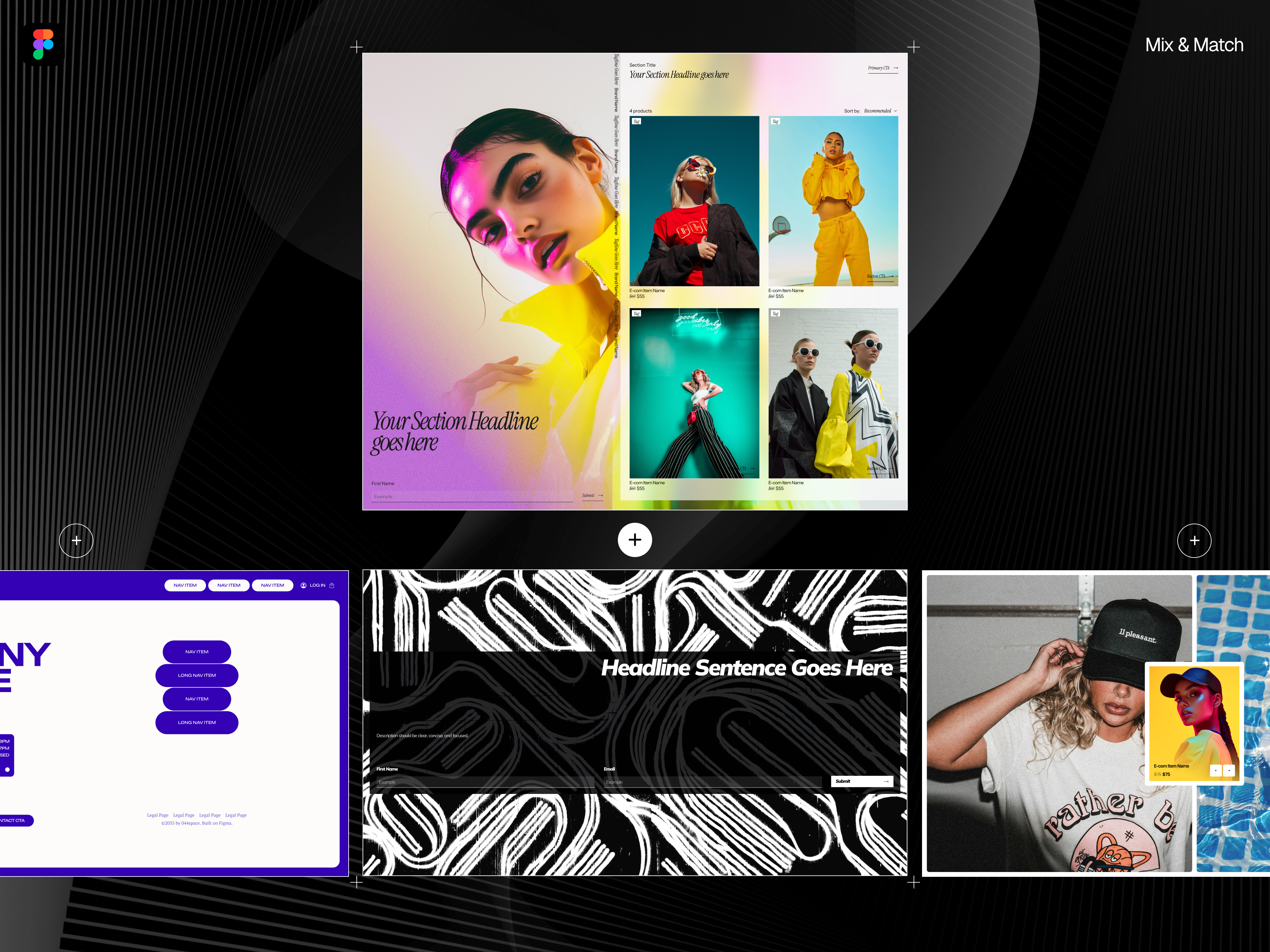 Figma Kit | 20+ Sections & Style Guides