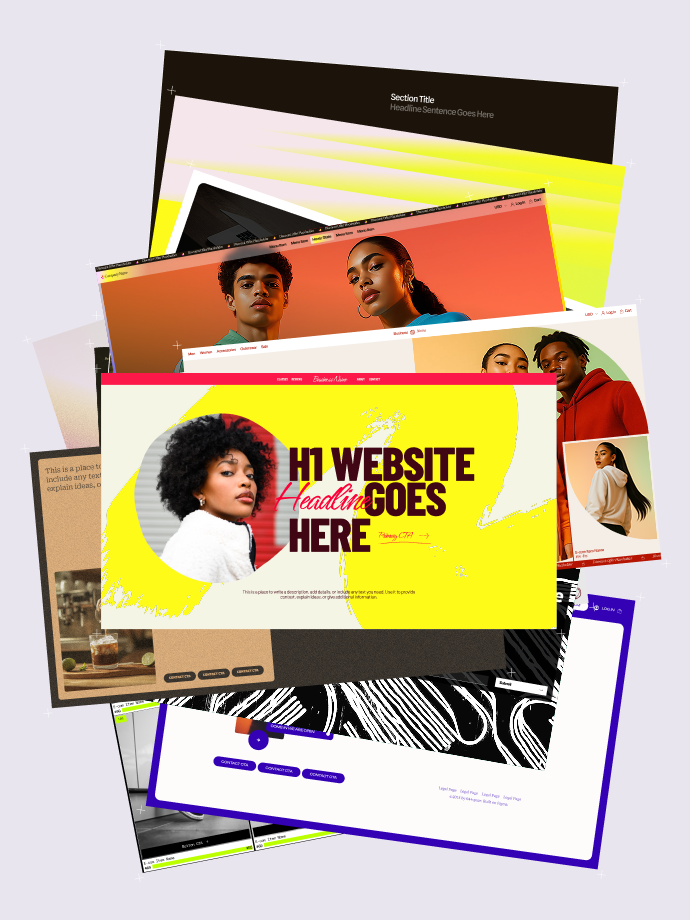 Figma Kit | 20+ Sections & Style Guides