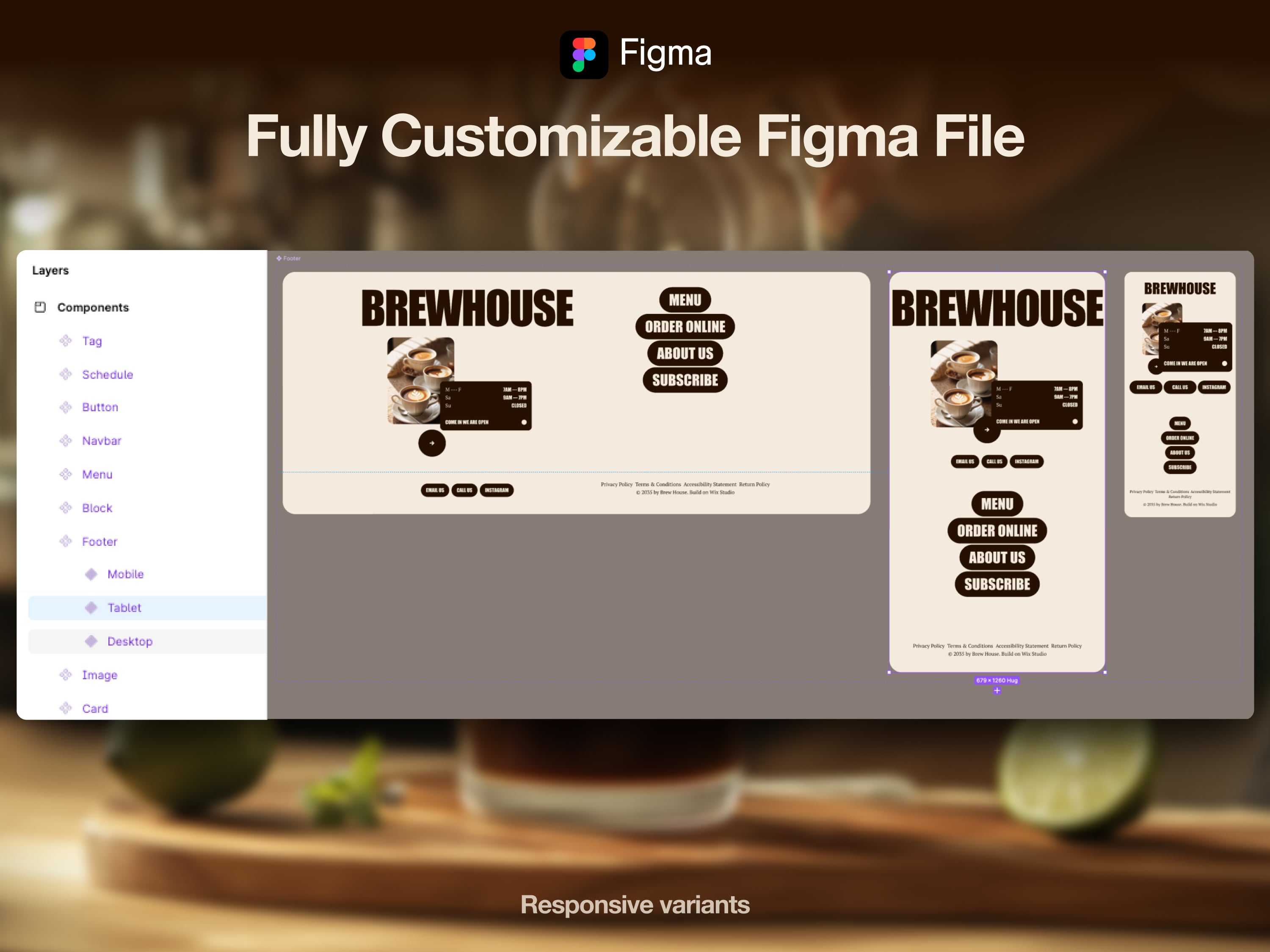 Figma Template CoffeeShop Website