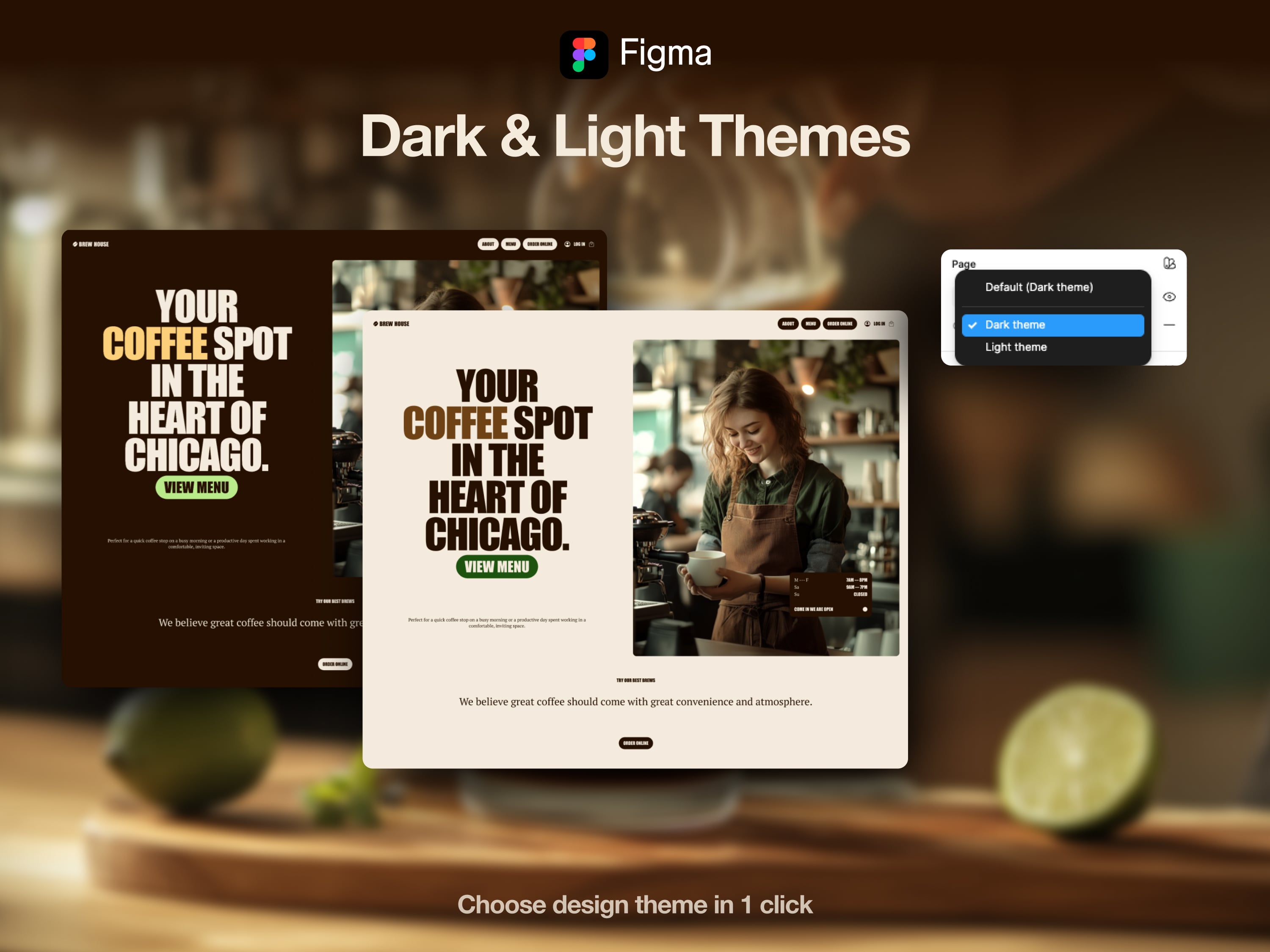 Figma Template CoffeeShop Website