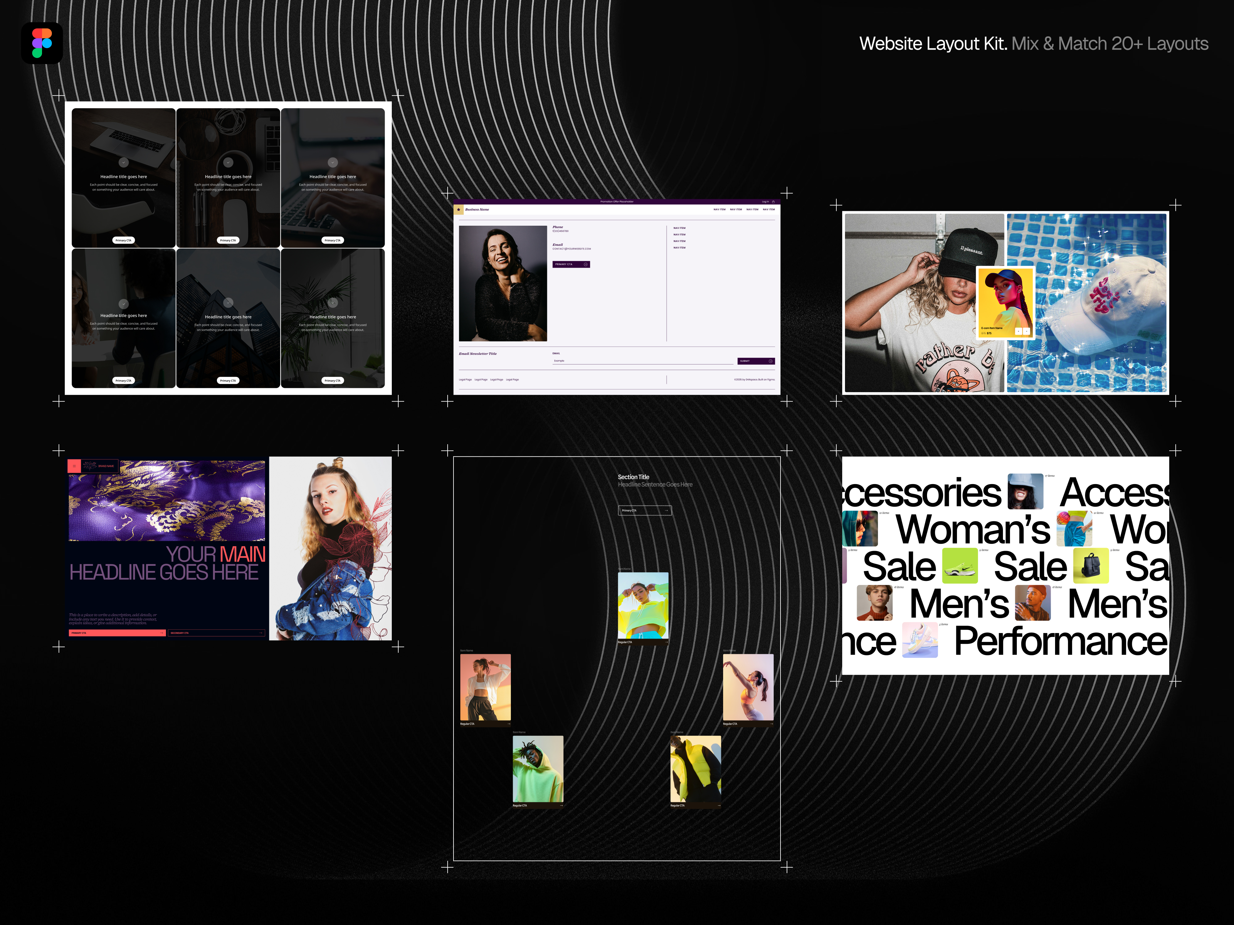 Figma Kit | 20+ Sections & Style Guides