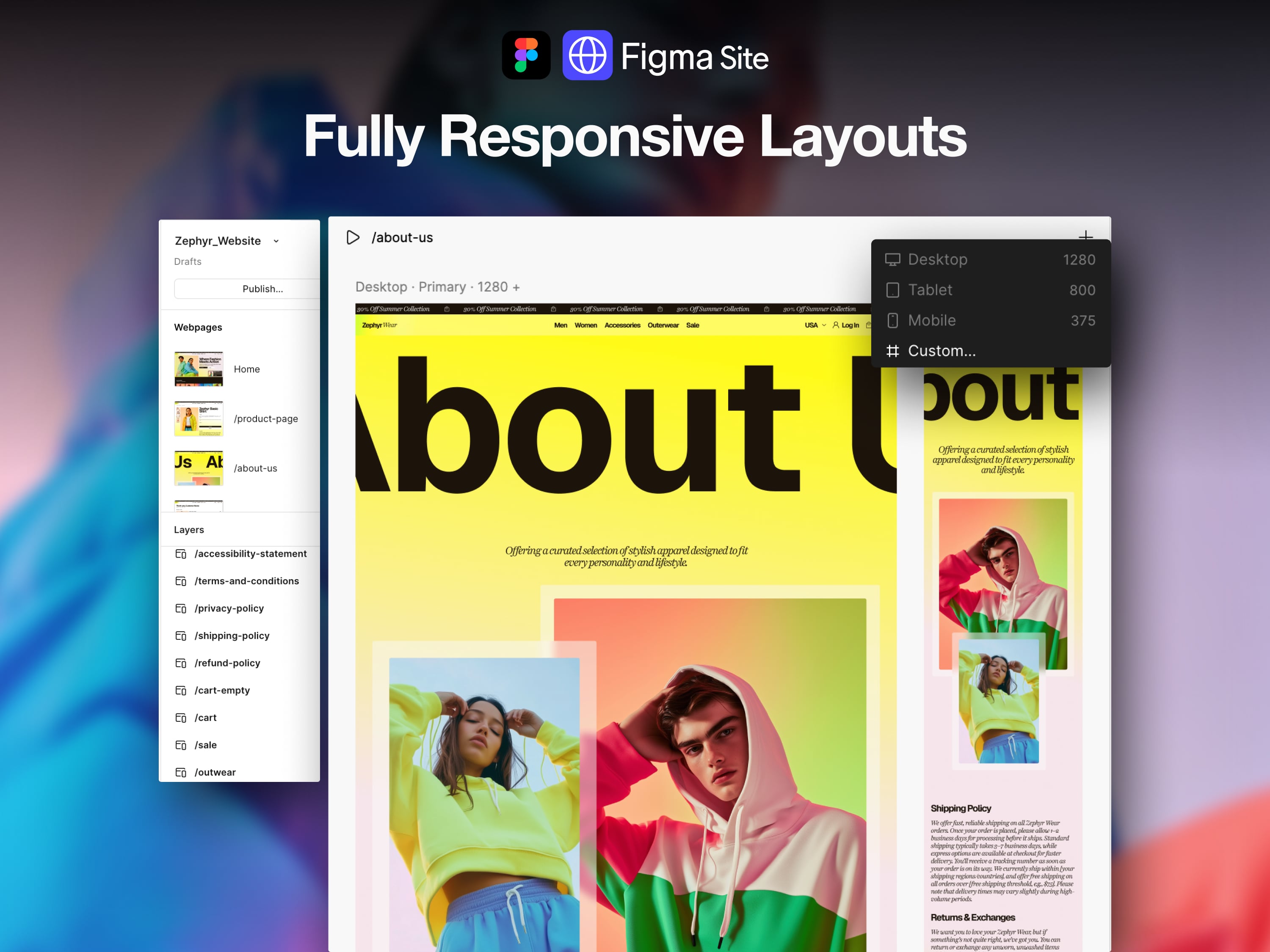 eCommerce FigmaSite Website