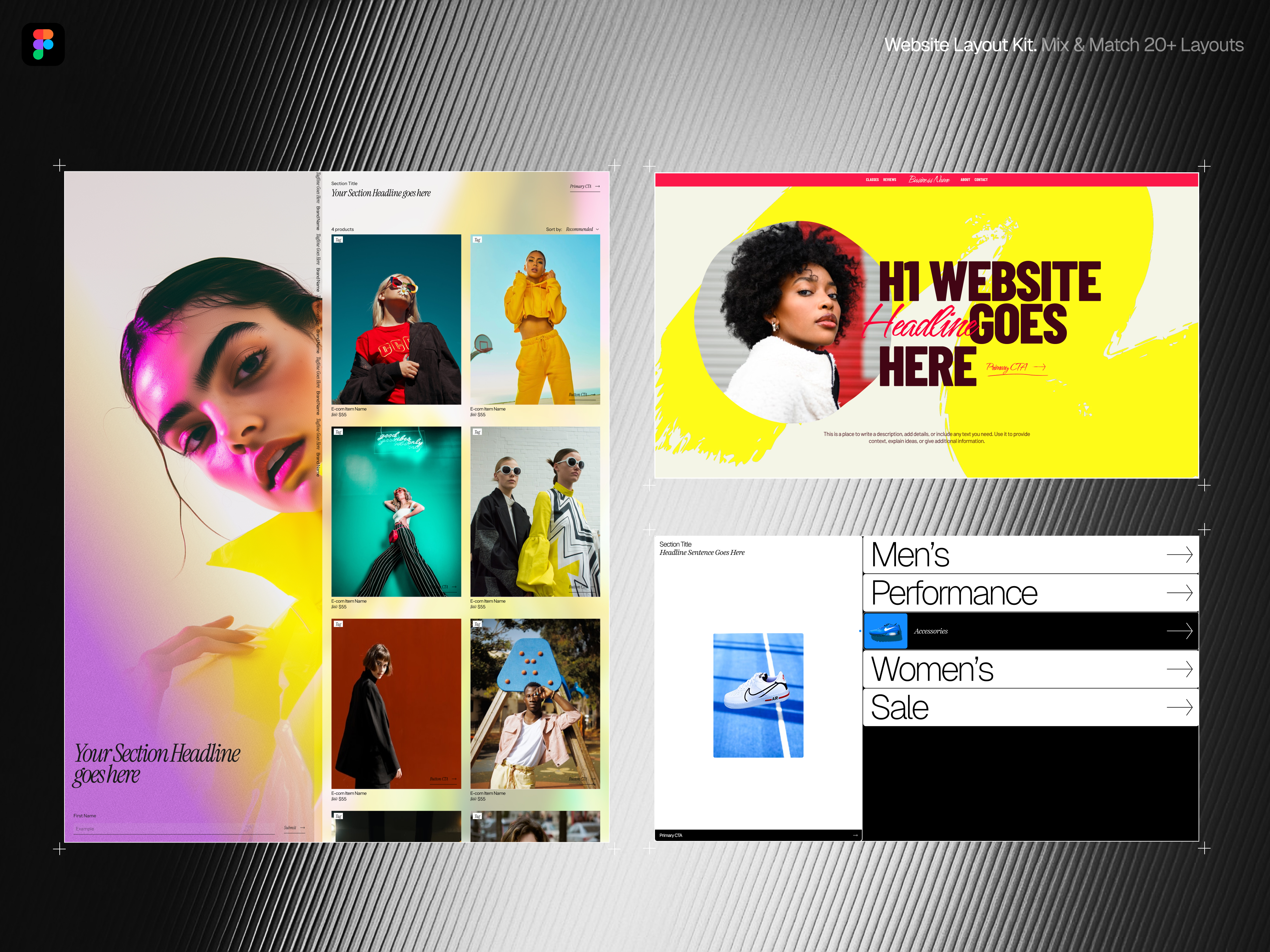 Figma Kit | 20+ Sections & Style Guides