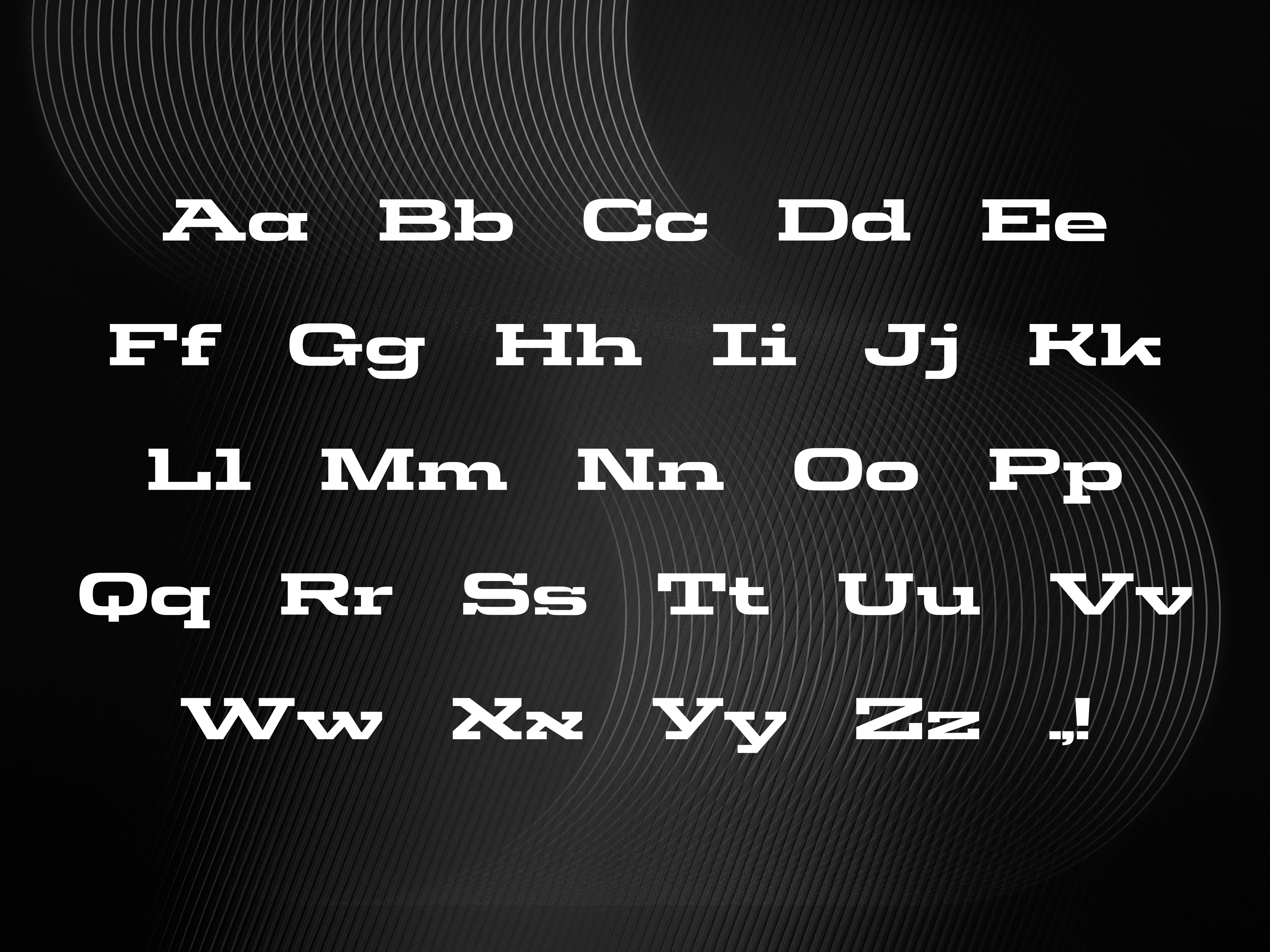 Font: Bold Slab Serif "Blocker"