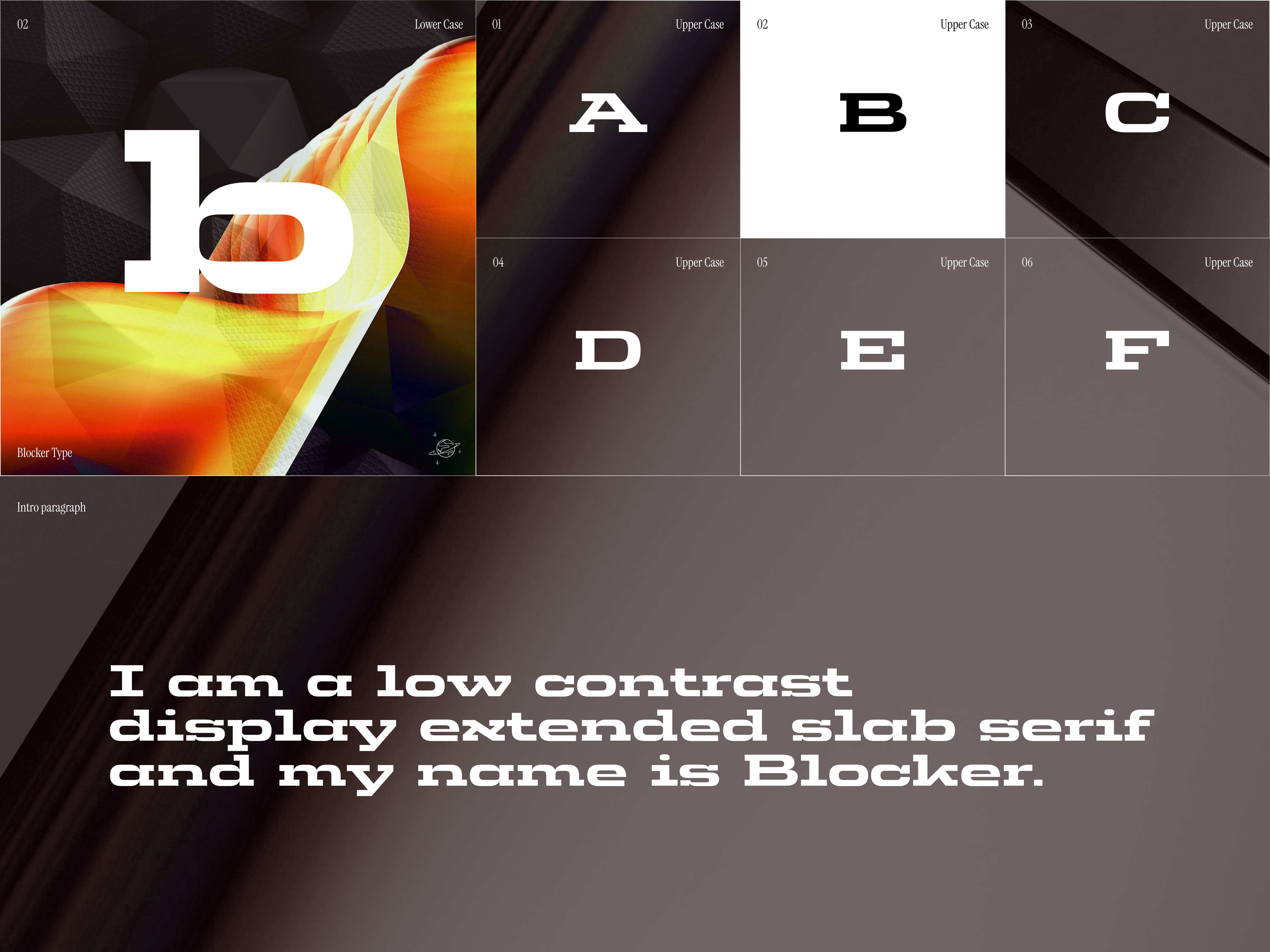 Font: Bold Slab Serif "Blocker"