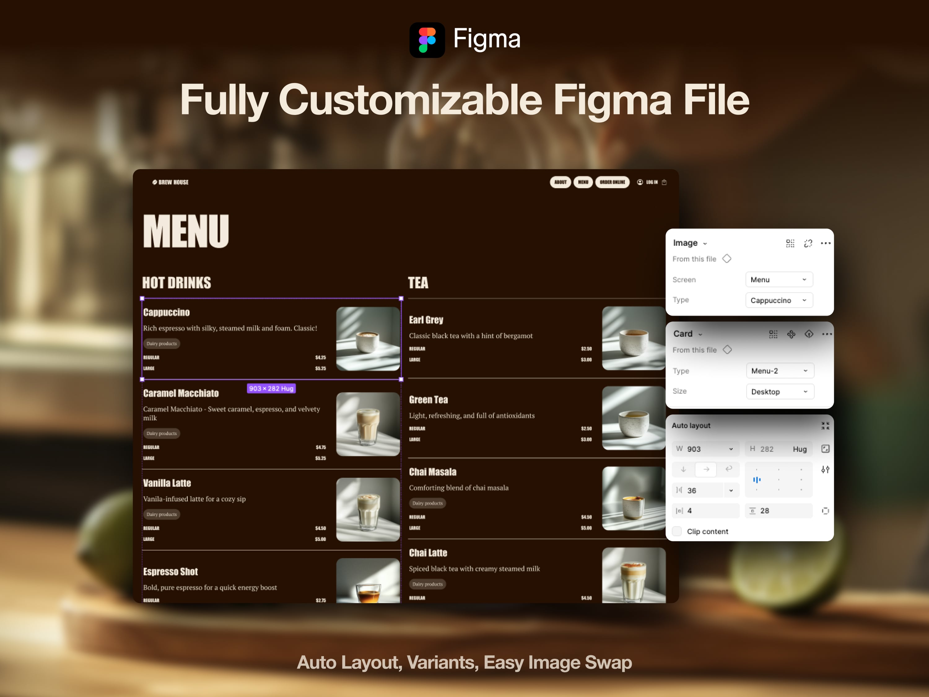 Figma Template CoffeeShop Website