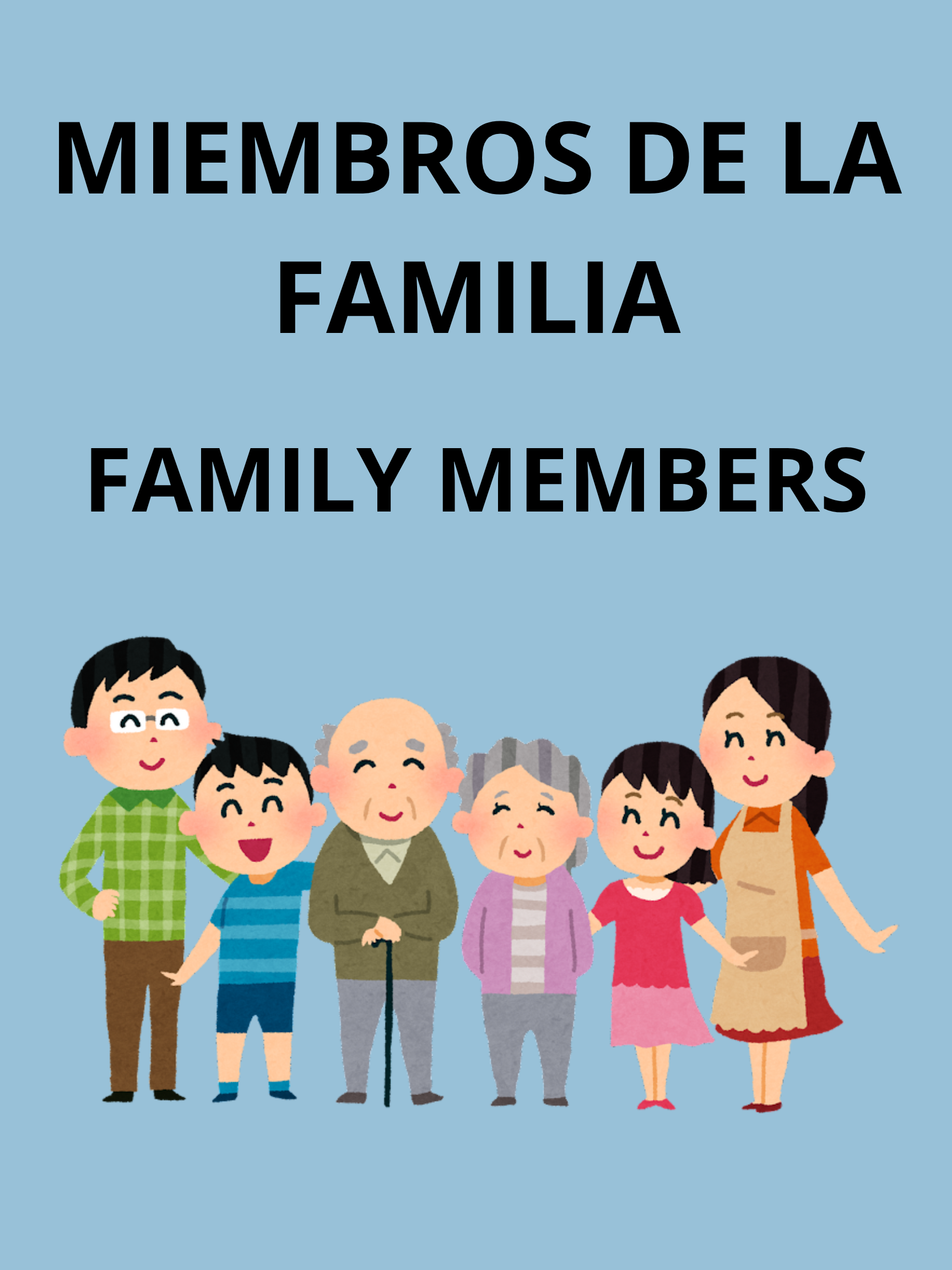 SPANISH FLASHCARDS FAMILY MEMBERS