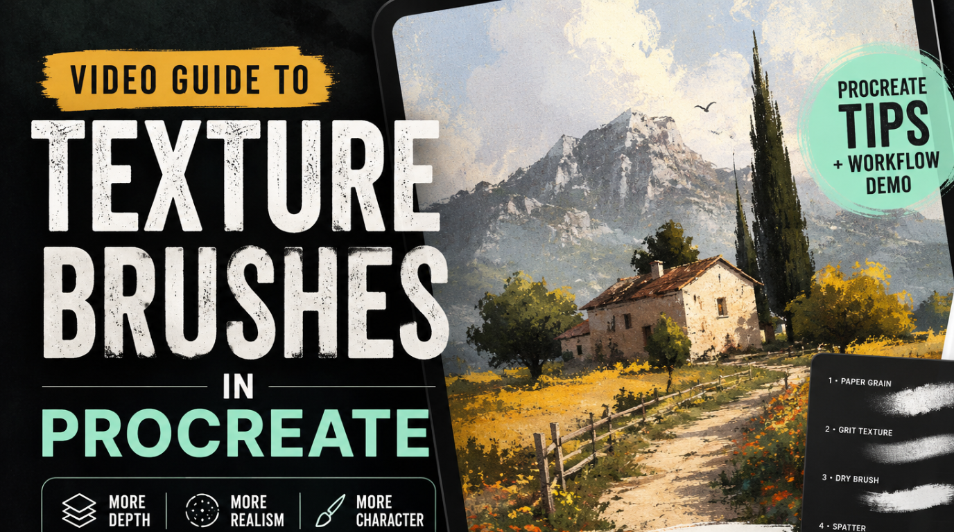 Video Guide to Texture Brushes in Procreate