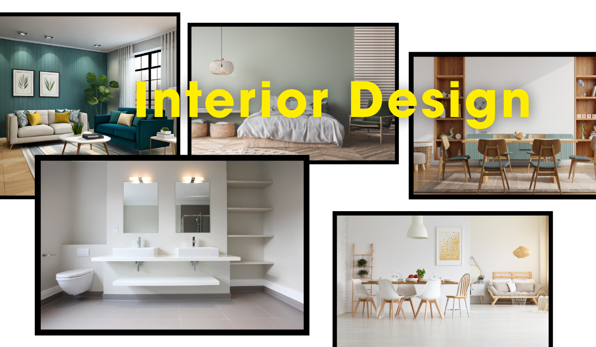 Interior Design for Bedroom, Washroom & Kitchen