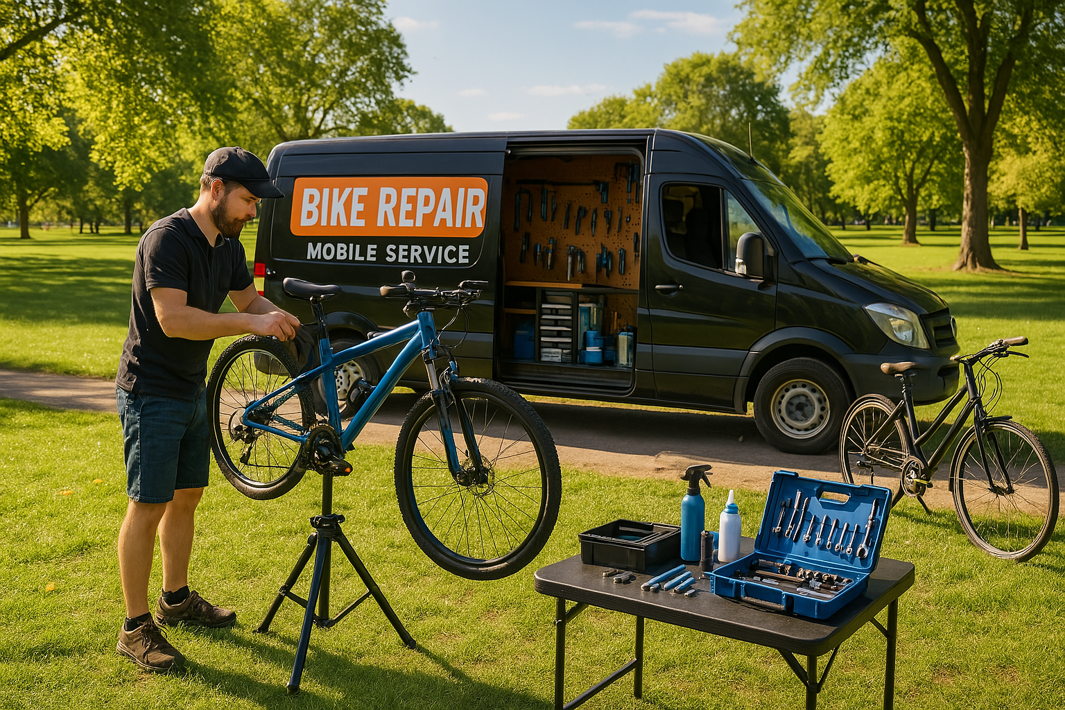 Van Mobile Mountain Bike Service How To Build A Mobile Bike Repair