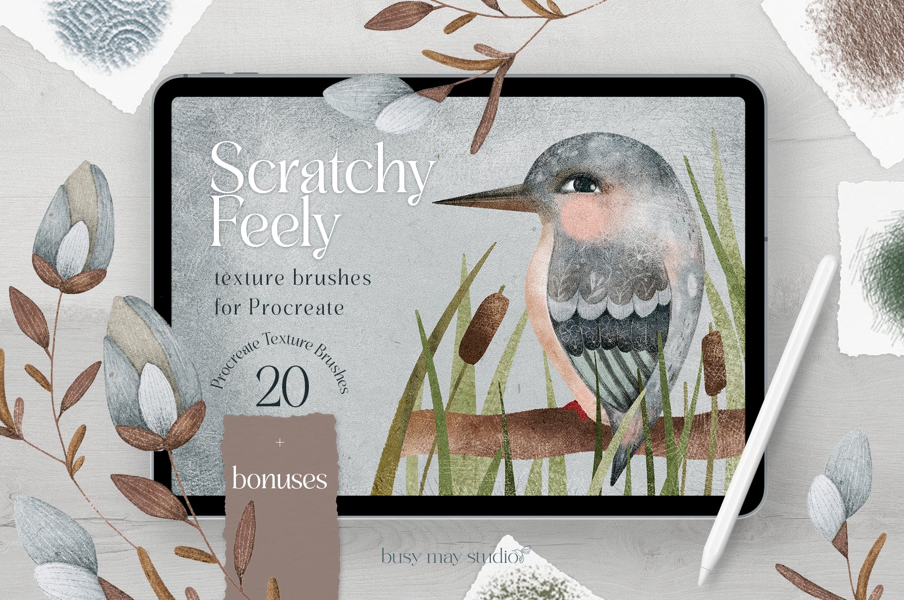 Procreate texture Brushes Pack