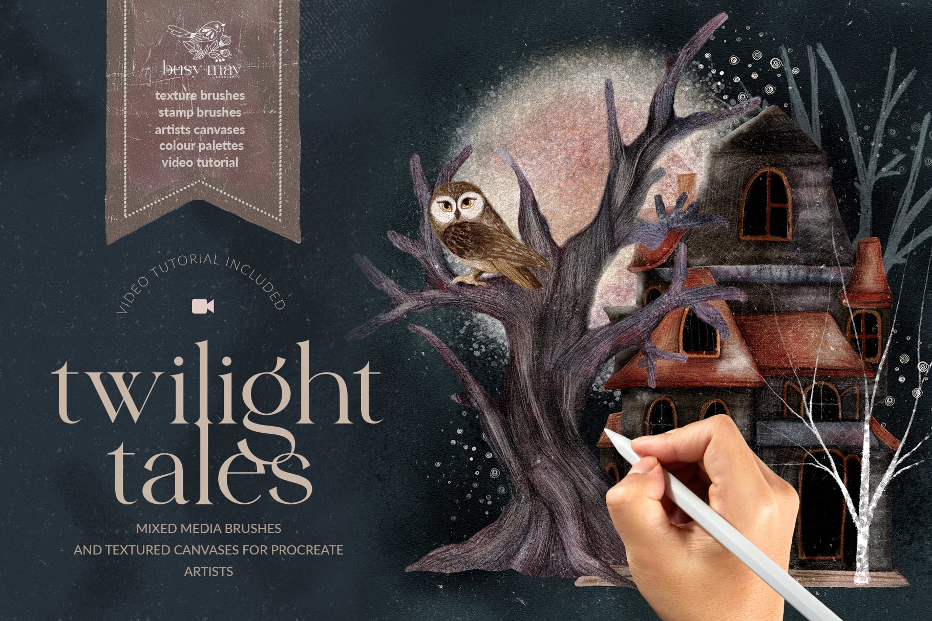 Mysterious Illustration Brushes for Procreate