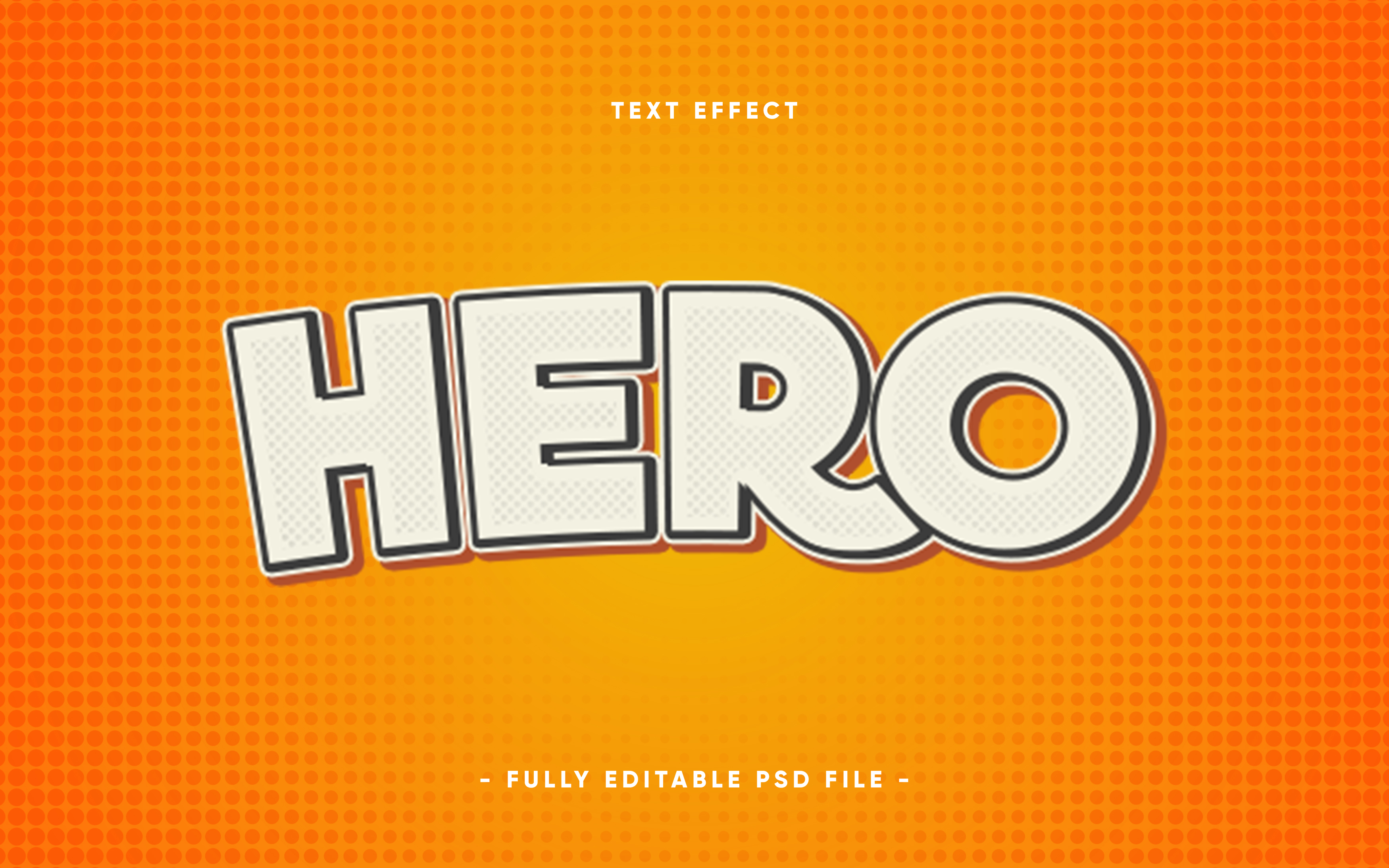 Bold Comic Text Effect Template