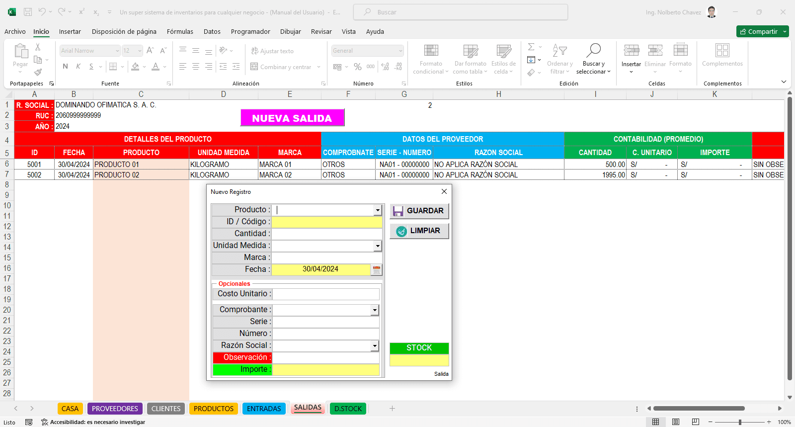 Control de Inventarios para cualquier Negocio