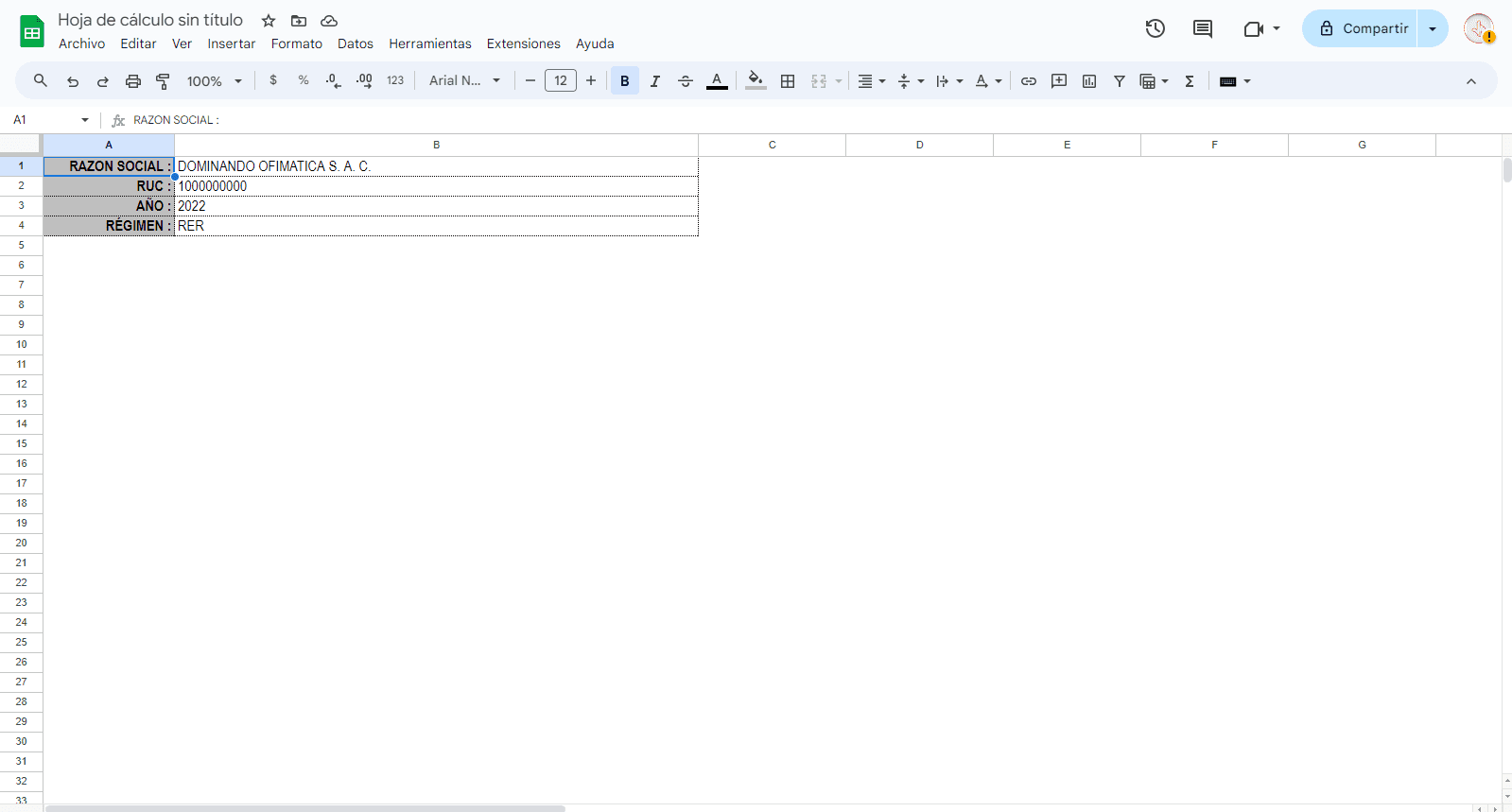 Control de Inventarios en Google Sheets Automático